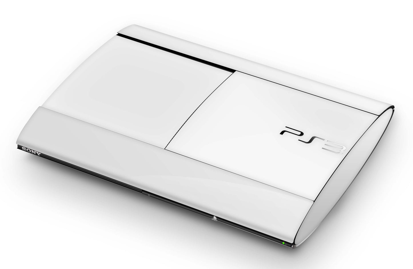 Playstation 3 Super Slim PS3 Skins Design Schutzfolie Vinyl Cover solid state white Aufkleber skins4u