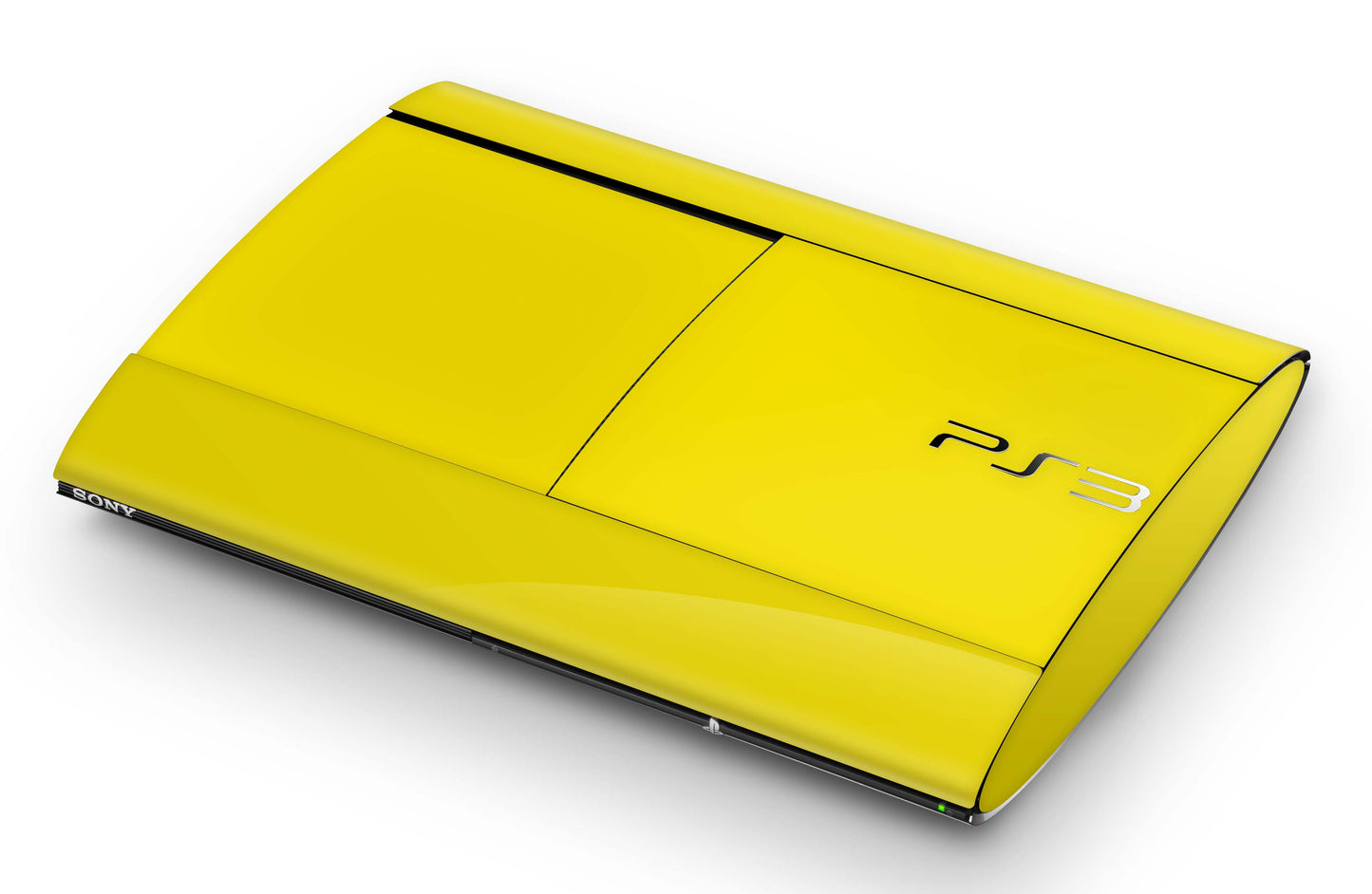 Playstation 3 Super Slim PS3 Skins Design Schutzfolie Vinyl Cover solid state yellow Aufkleber skins4u