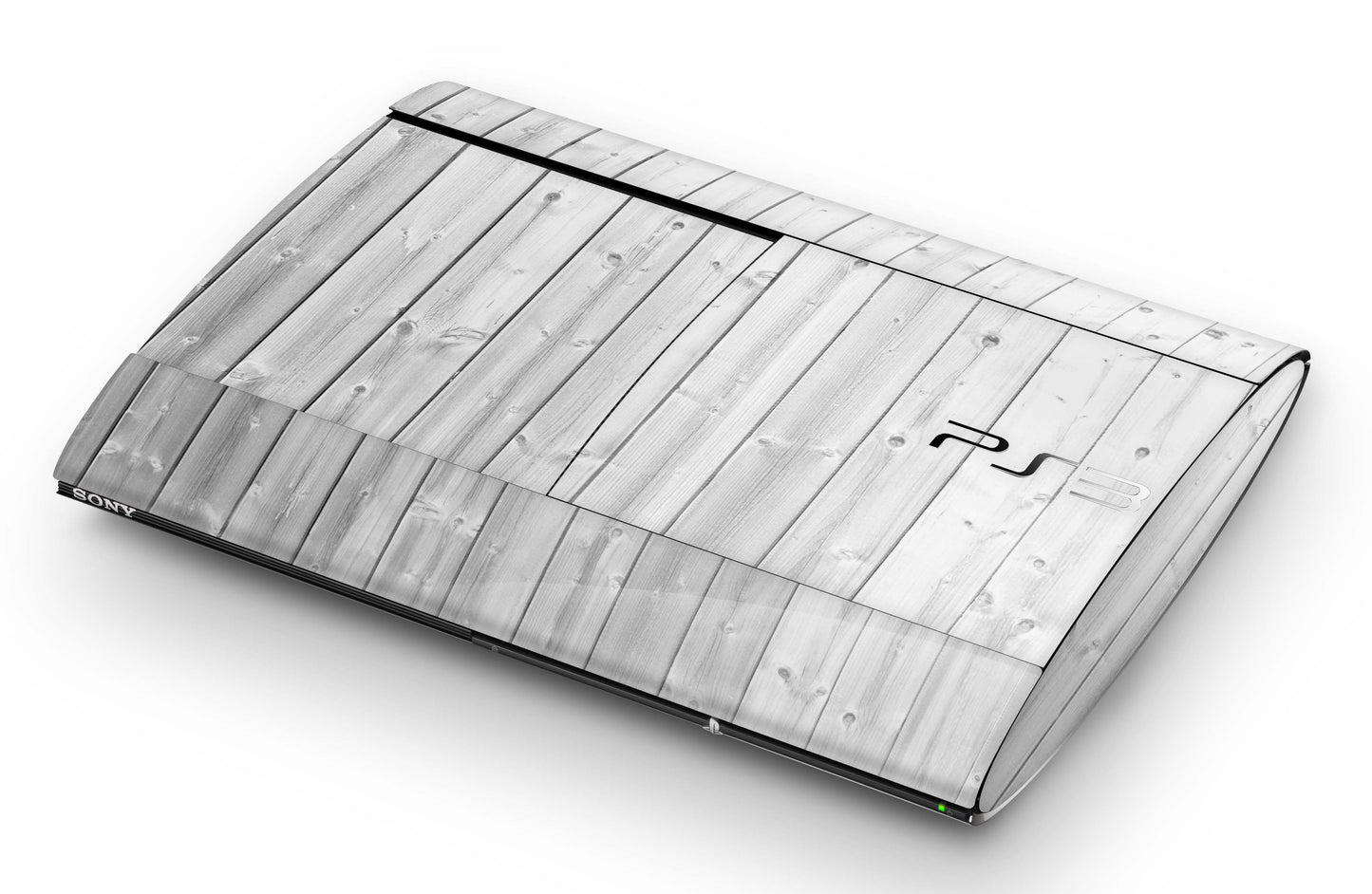 Playstation 3 Super Slim PS3 Skins Design Schutzfolie Vinyl Cover white wood Aufkleber skins4u