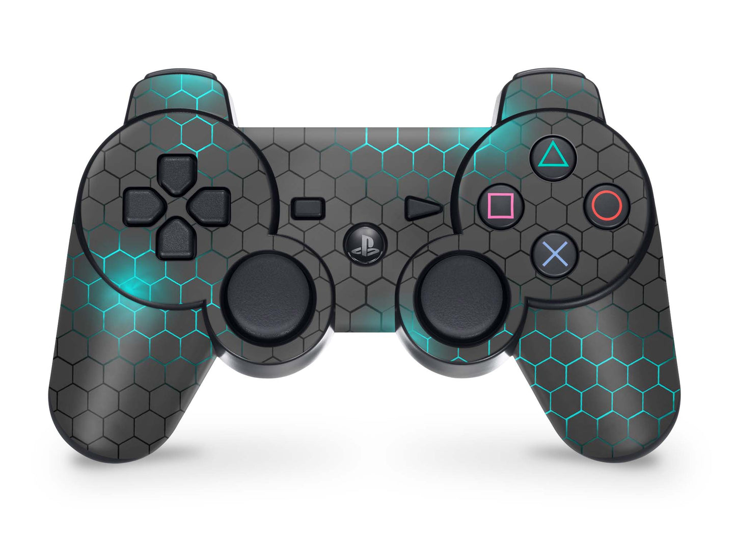 PS3 Controller Aufkleber Skin Playstation 3 Gamepad Vinyl Cover exo small blue Elektronik-Sticker & -Aufkleber skins4u