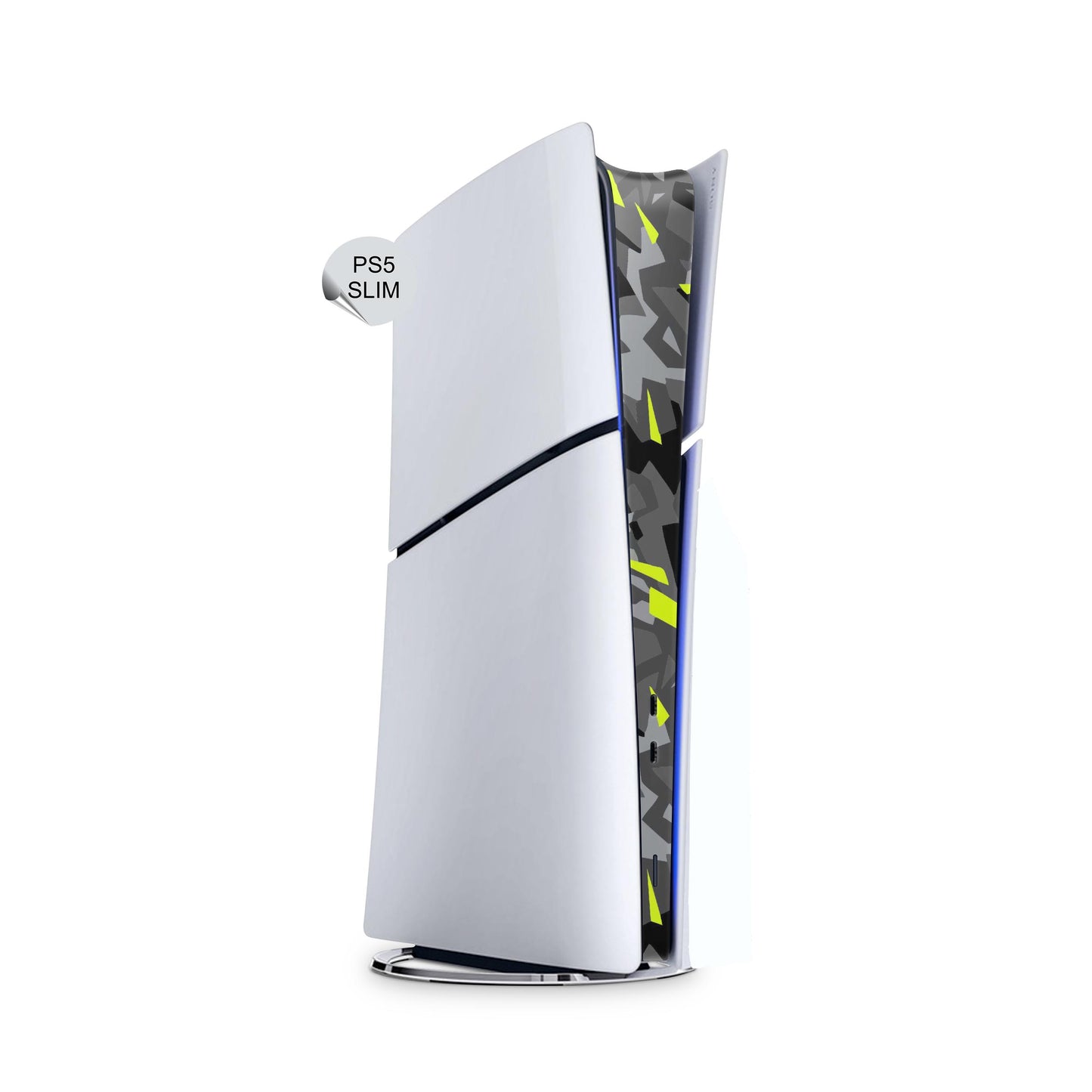 Center Skin für PS5 Slim Konsole Design Kratzerschutz Splatter Yellow Elektronik-Sticker & -Aufkleber Skins4u Digital Edition