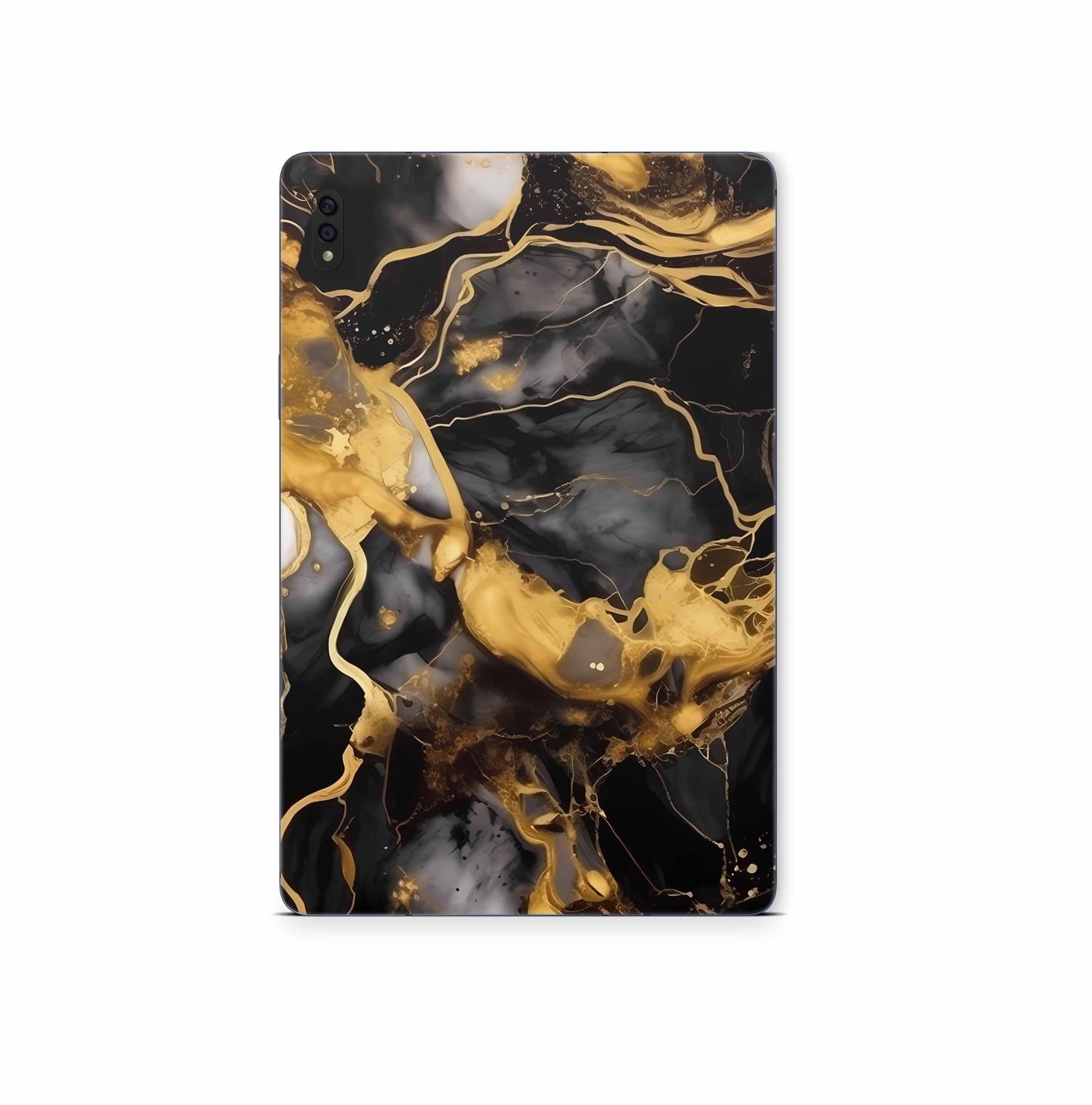 Samsung Galaxy Tab S9 Skins S9 Plus S9 Ultra : Design Schutzfolie Premium Vinyl Dark Gold Aufkleber skins4u