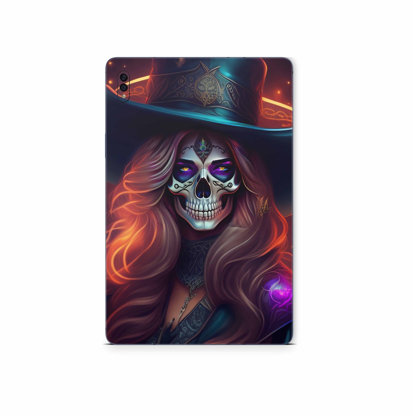 Samsung Galaxy Tab S9 Skins S9 Plus S9 Ultra : Design Schutzfolie Premium Vinyl Skull Lady Aufkleber skins4u