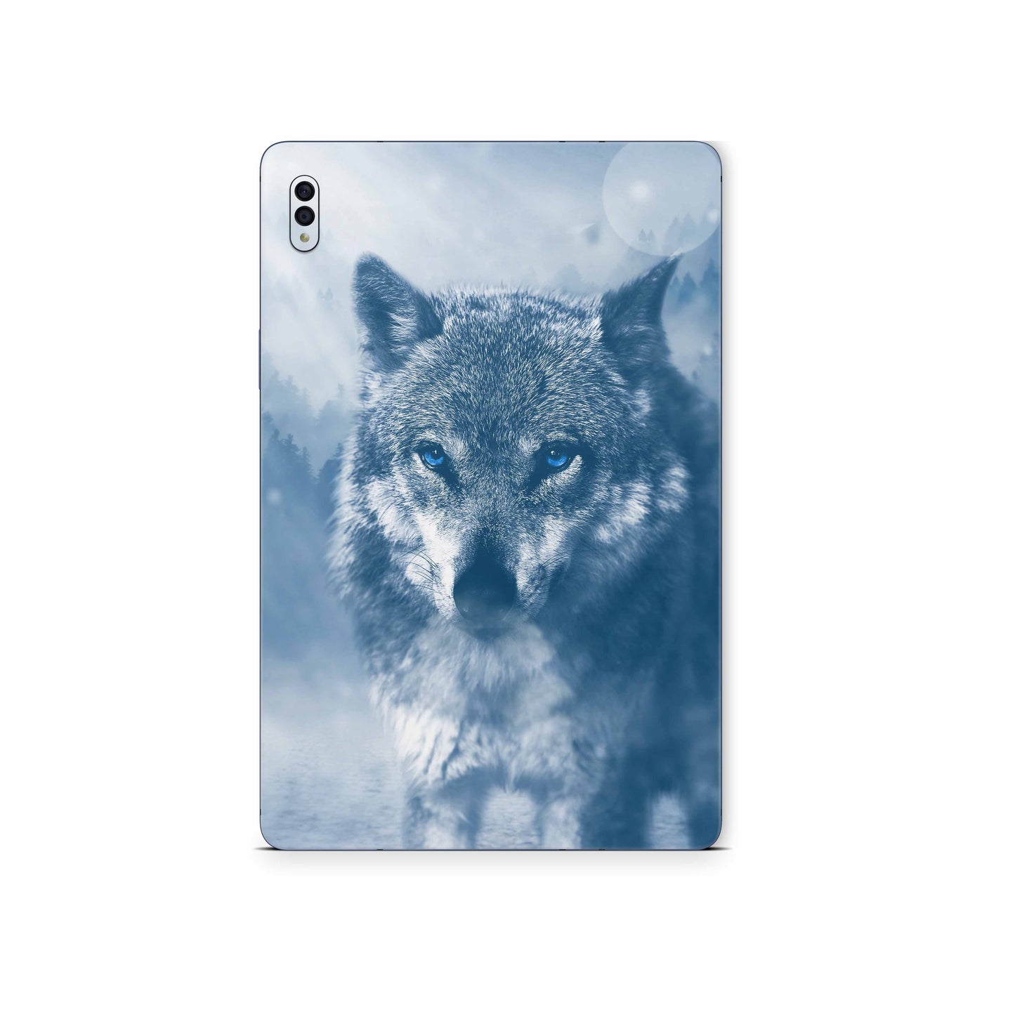 Samsung Galaxy Tab S9 Skins S9 Plus S9 Ultra : Design Schutzfolie Premium Vinyl Wolf blue Eyes Aufkleber skins4u