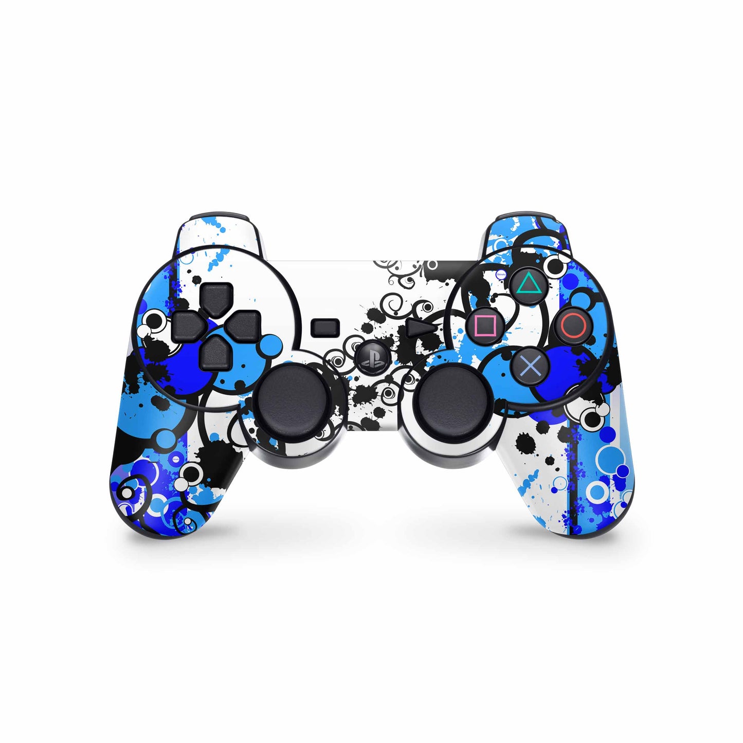 PS3 Controller Aufkleber Skin Playstation 3 Gamepad Vinyl Cover simple blue Elektronik-Sticker & -Aufkleber skins4u