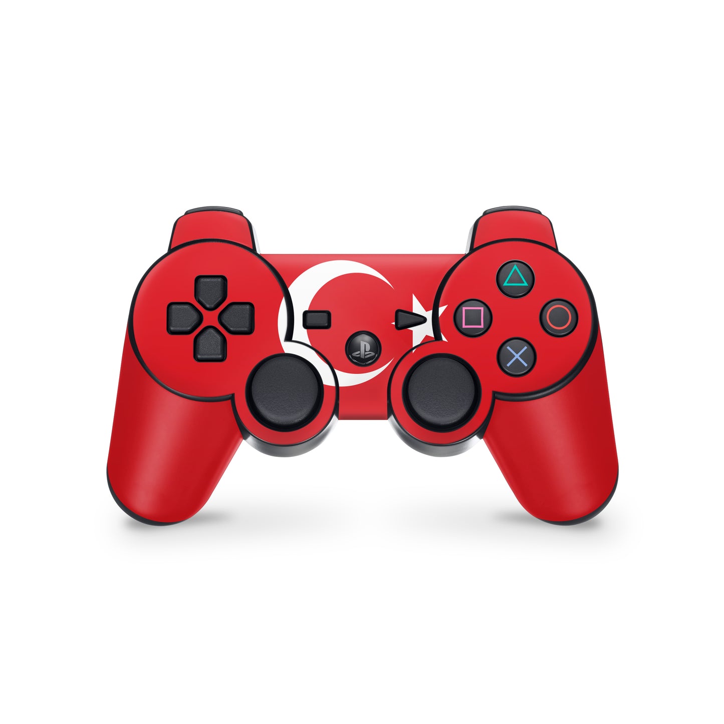 PS3 Controller Aufkleber Skin Playstation 3 Gamepad Vinyl Cover tuerkei flagge rot Elektronik-Sticker & -Aufkleber skins4u