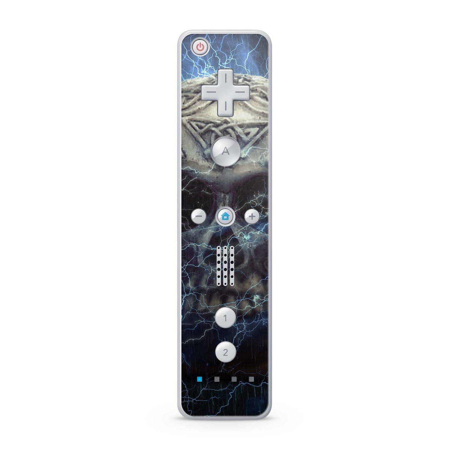 Nintendo Wii Remote Skin Schutz Design Folie für die Wii Fernbedienung lightning skull Aufkleber Skins4u