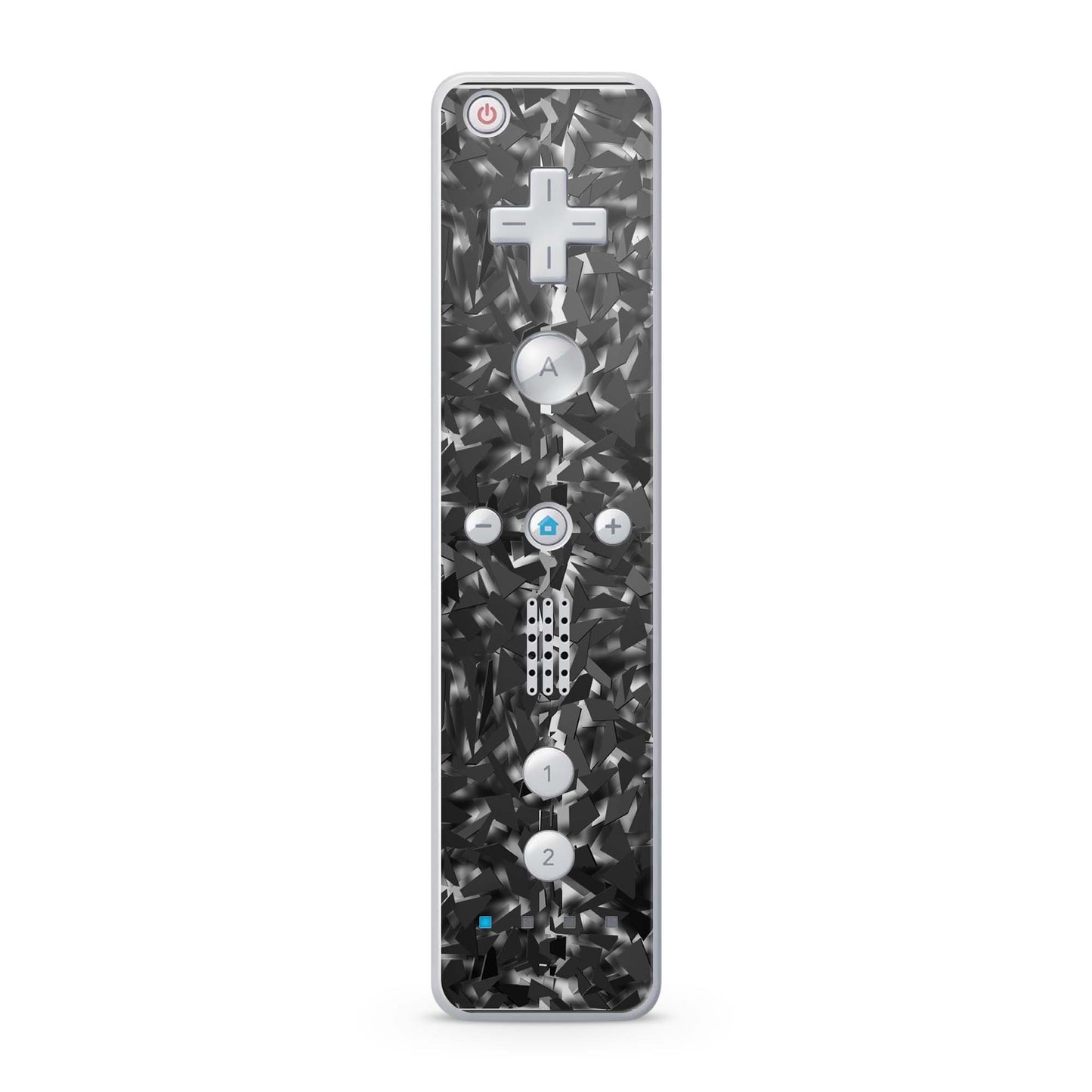 Nintendo Wii Remote Skin Schutz Design Folie für die Wii Fernbedienung shattered black grey Aufkleber Skins4u