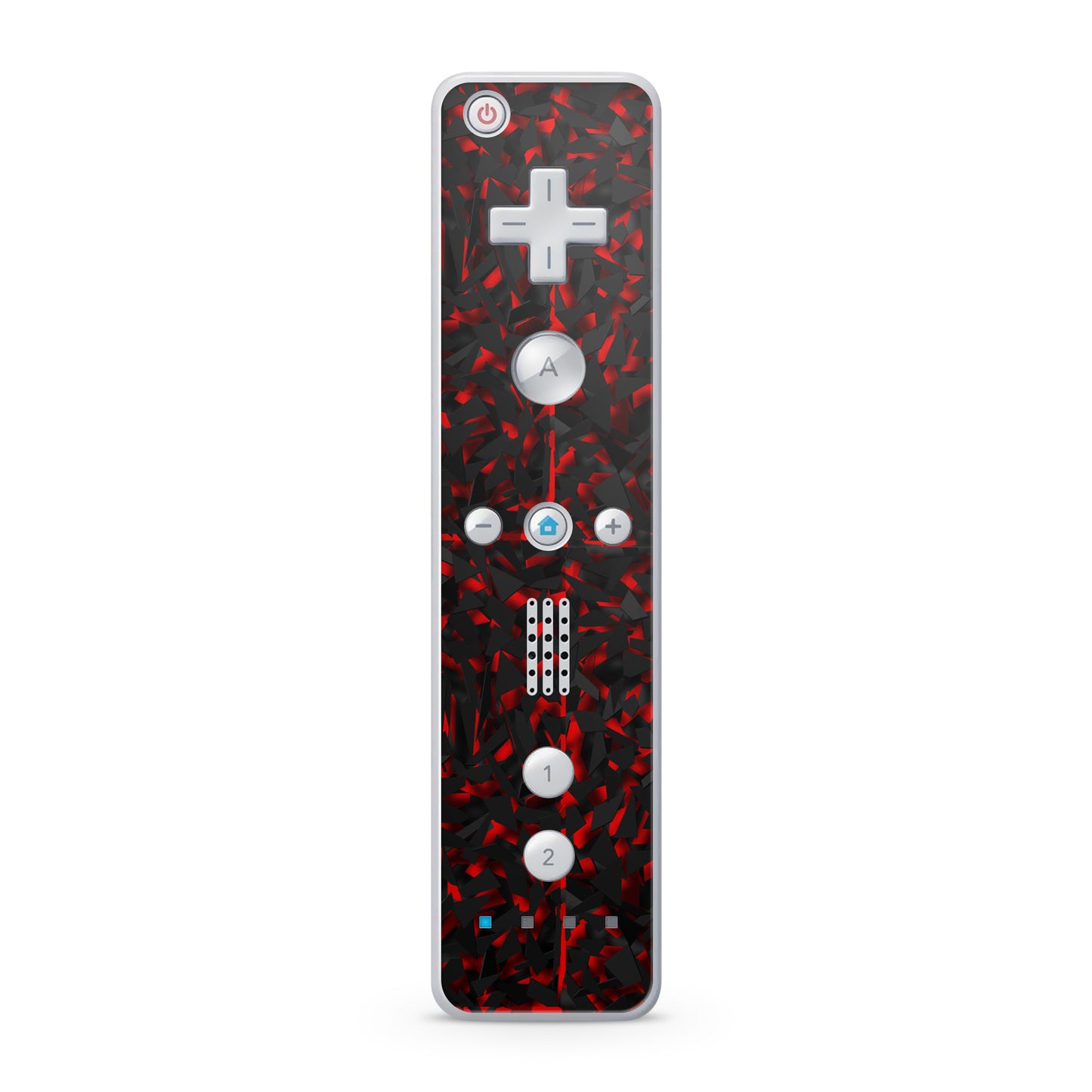 Nintendo Wii Remote Skin Schutz Design Folie für die Wii Fernbedienung shattered black red Aufkleber Skins4u