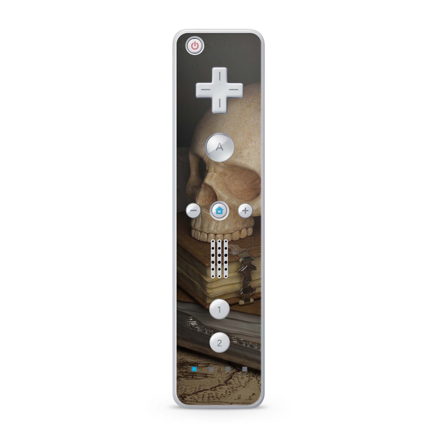 Nintendo Wii Remote Skin Schutz Design Folie für die Wii Fernbedienung skull and revolver Aufkleber Skins4u