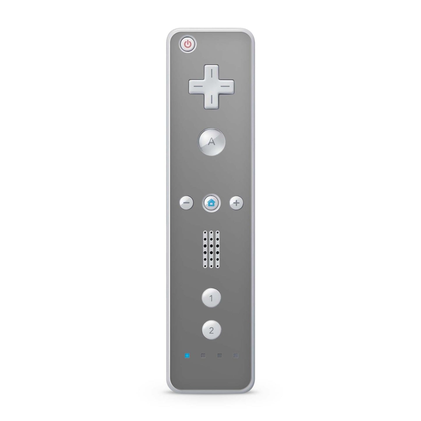 Nintendo Wii Remote Skin Schutz Design Folie für die Wii Fernbedienung solid state grey Aufkleber Skins4u