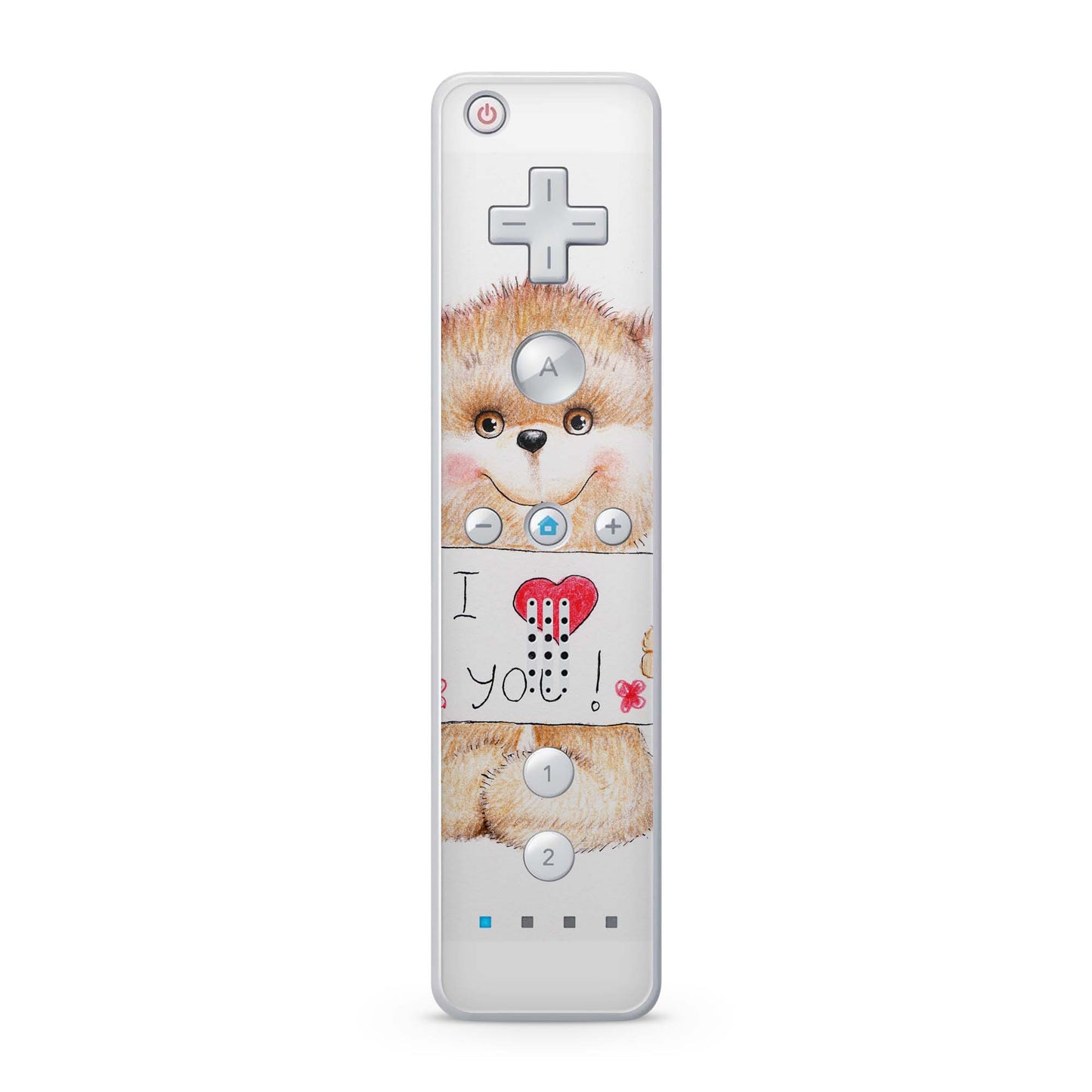 Nintendo Wii Remote Skin Schutz Design Folie für die Wii Fernbedienung teddy love Aufkleber Skins4u