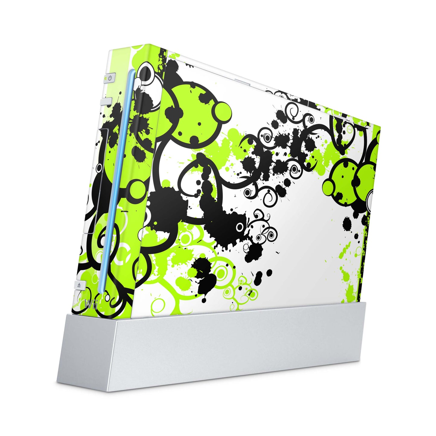 Nintendo Wii Skin Aufkleber Designfolie Skins Set simple green Aufkleber Skins4u