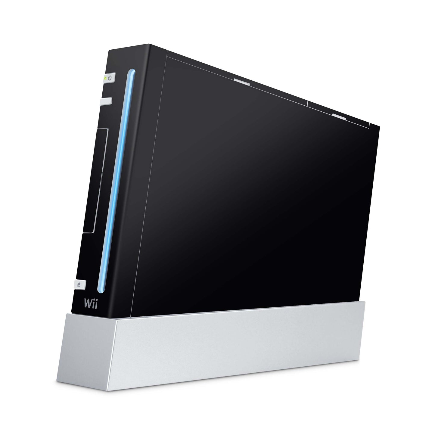 Nintendo Wii Skin Aufkleber Designfolie Skins Set solid state black Aufkleber Skins4u
