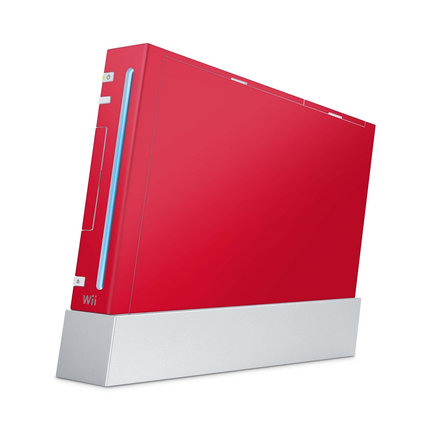 Nintendo Wii Skin Aufkleber Designfolie Skins Set solid state red Aufkleber Skins4u