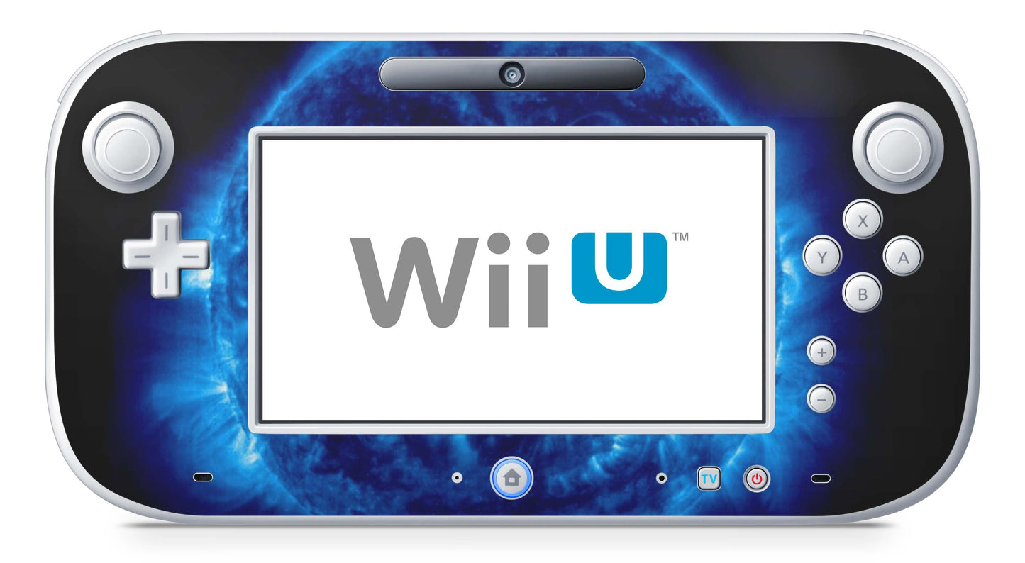 Nintendo Wii U Skin Konsolen und Tablet Controller Aufkleber Set Blue Giant Aufkleber Skins4u