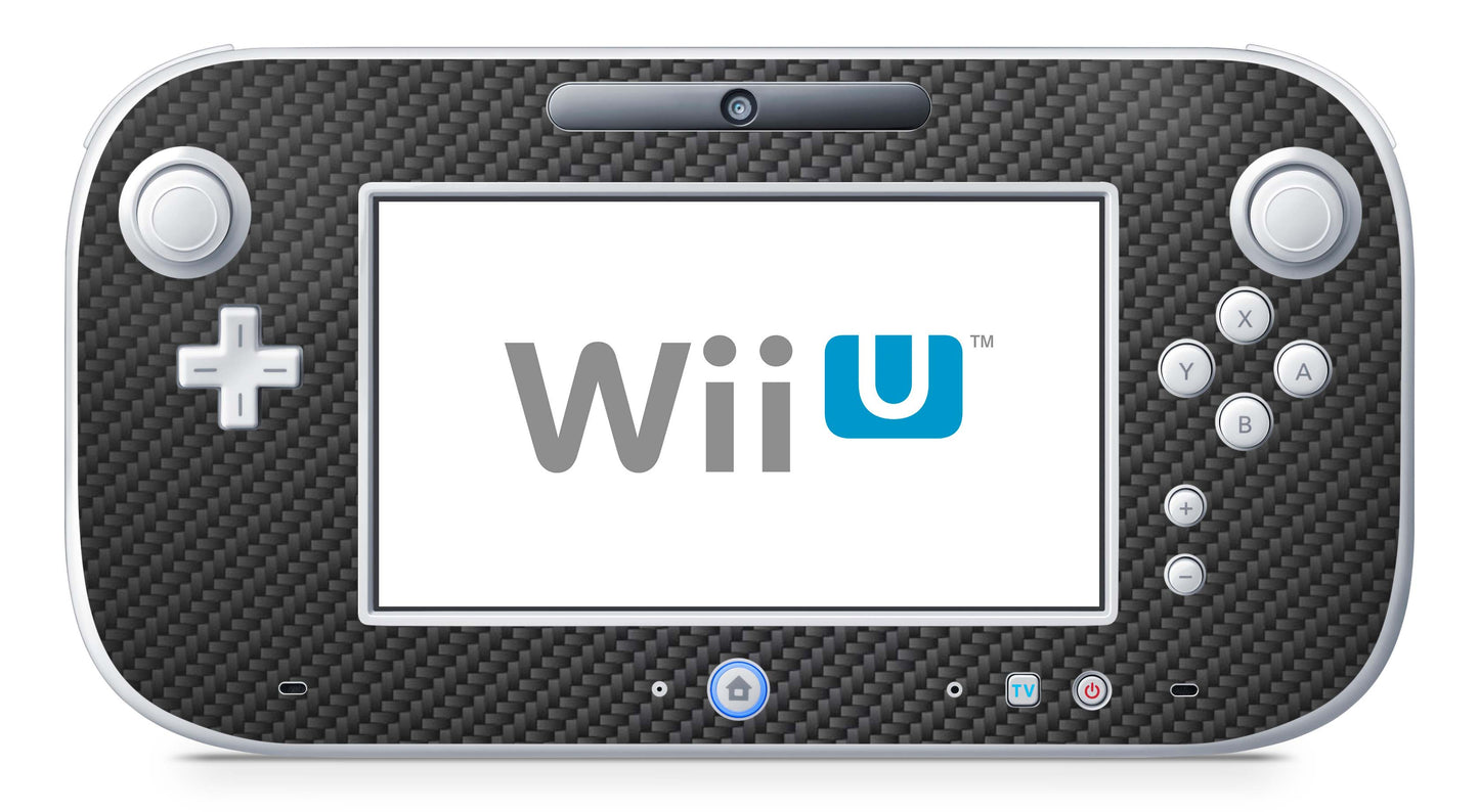 Nintendo Wii U Skin Konsolen und Tablet Controller Aufkleber Set Carbon Aufkleber Skins4u