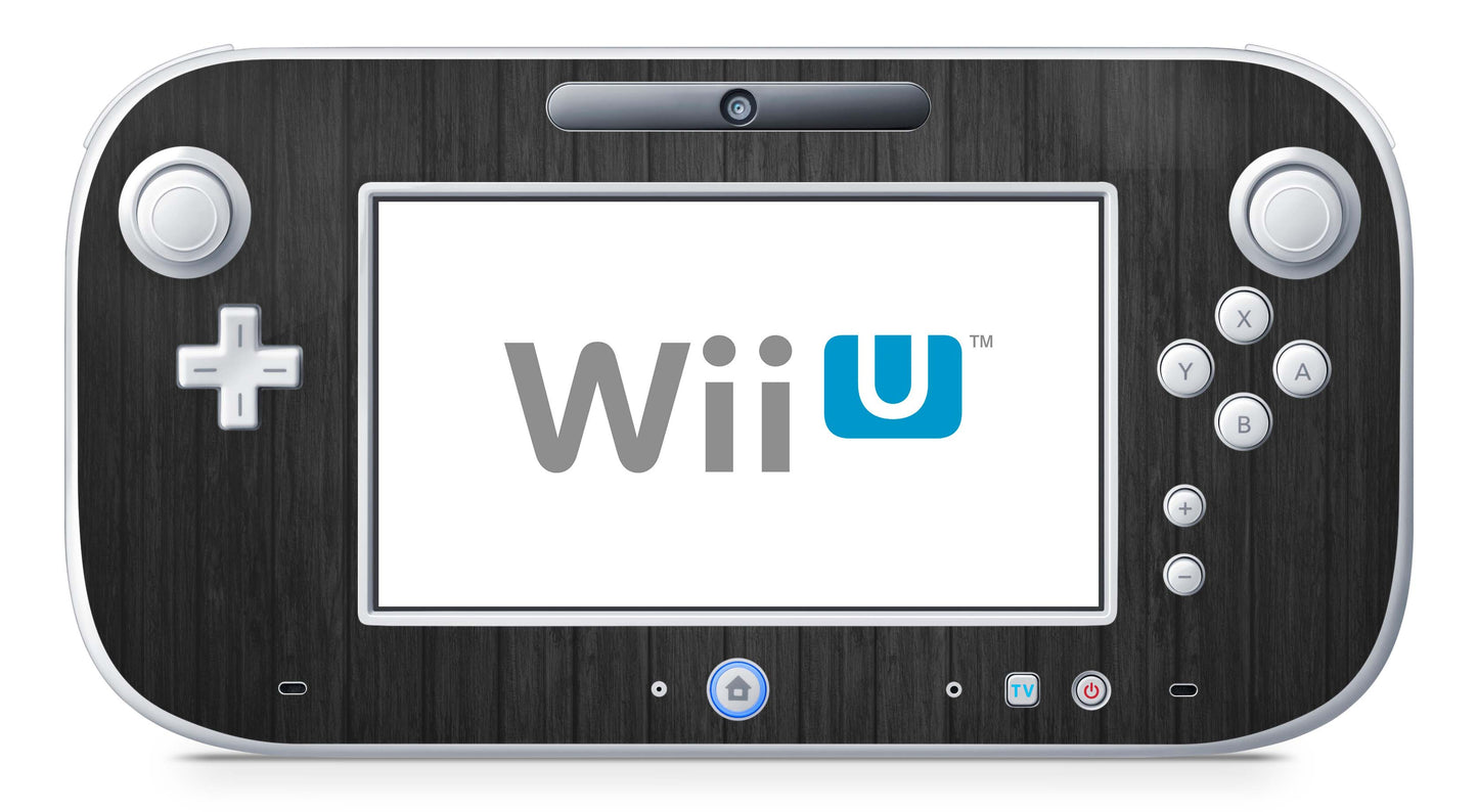 Nintendo Wii U Skin Konsolen und Tablet Controller Aufkleber Set Dark Wood Aufkleber Skins4u
