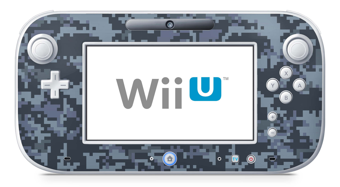 Nintendo Wii U Skin Konsolen und Tablet Controller Aufkleber Set Navy Camo Aufkleber Skins4u