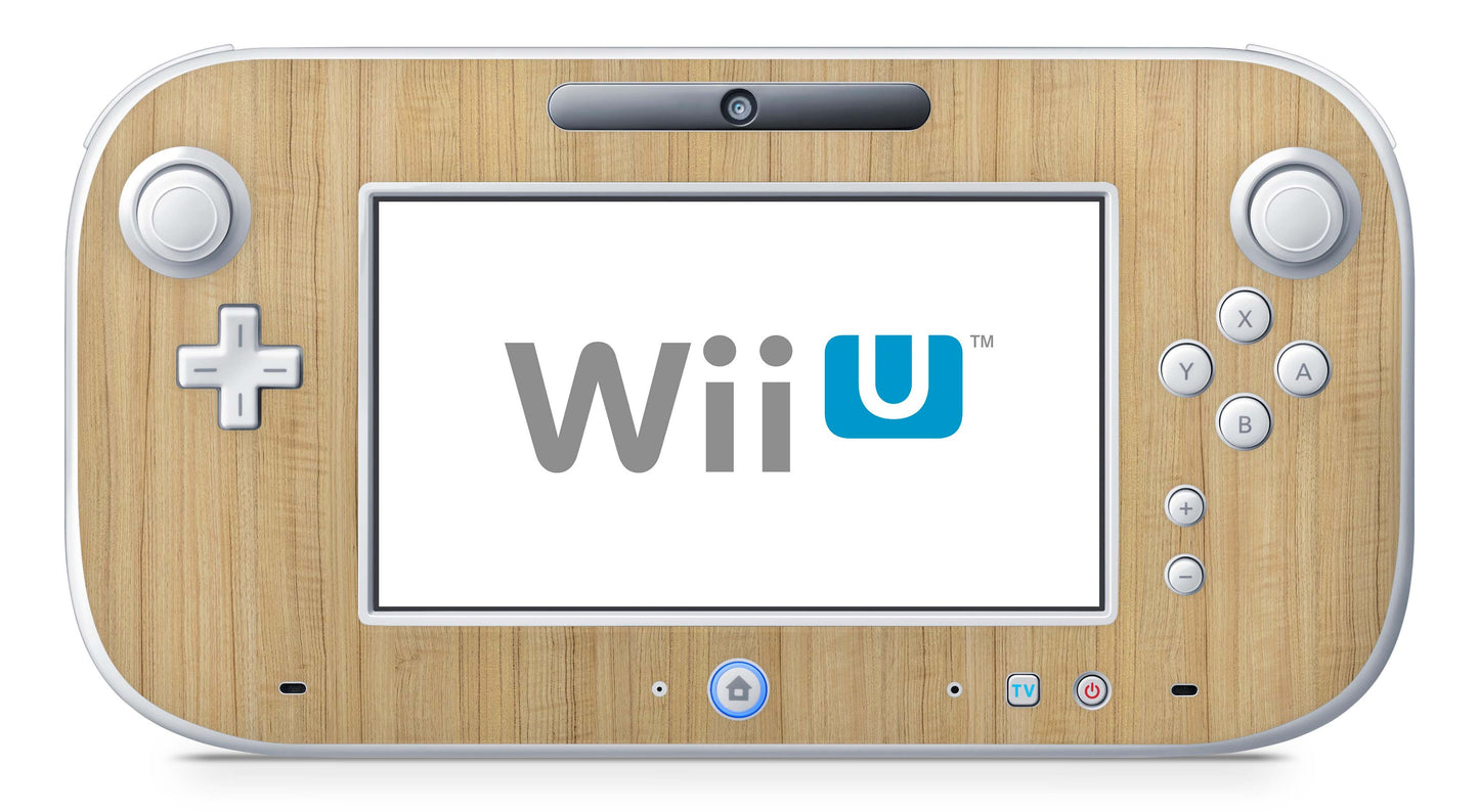 Nintendo Wii U Skin Konsolen und Tablet Controller Aufkleber Set Holz Eiche Aufkleber Skins4u