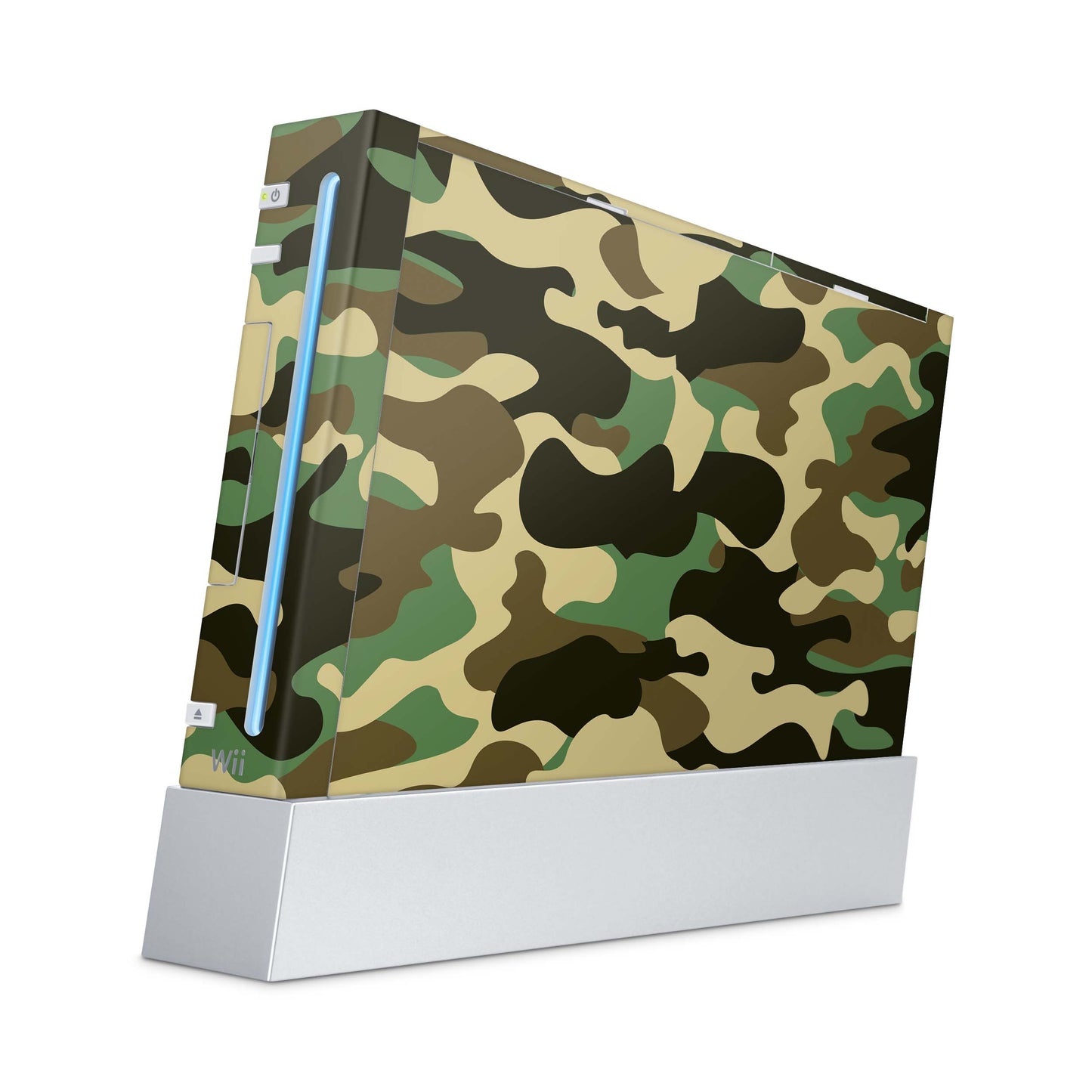 Nintendo Wii Skin Aufkleber Designfolie Skins Set wood camo Aufkleber Skins4u