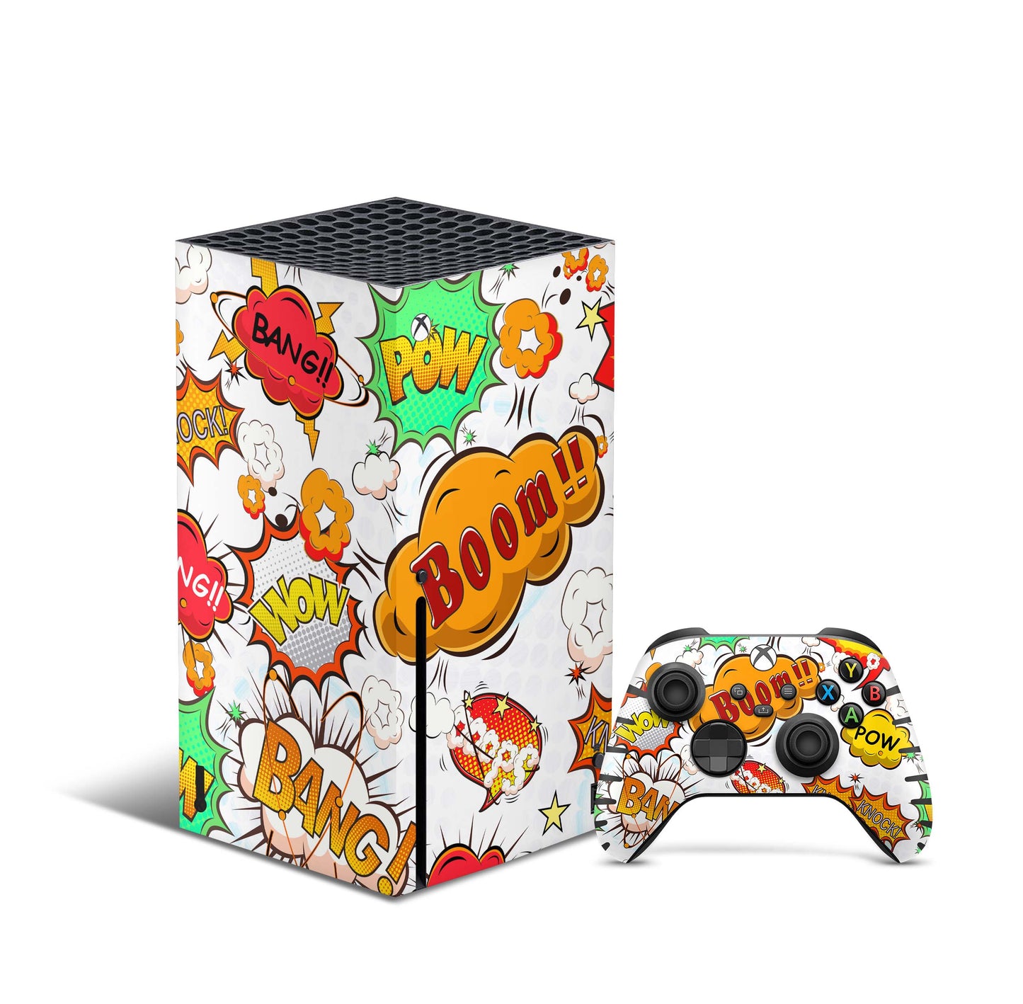 Xbox Series X Skin Aufkleber Design Schutzfolie Vinyl - Comics-Weiss Aufkleber Skins4u