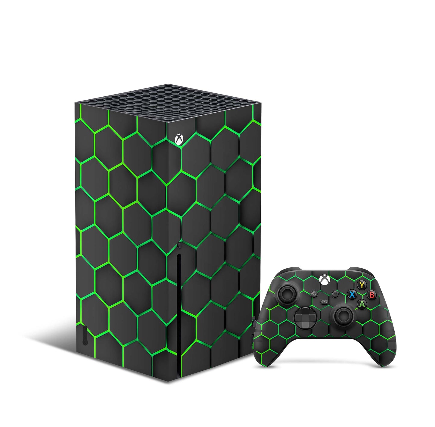 Xbox Series X Skin Aufkleber Design Schutzfolie Vinyl - Exo-Gruen Aufkleber Skins4u