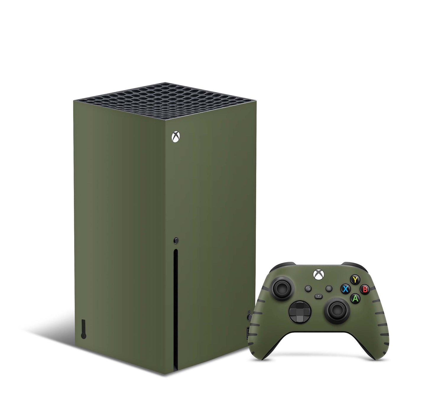 Xbox Series X Skin Aufkleber Design Schutzfolie Vinyl - Solid-State-Olive Aufkleber Skins4u