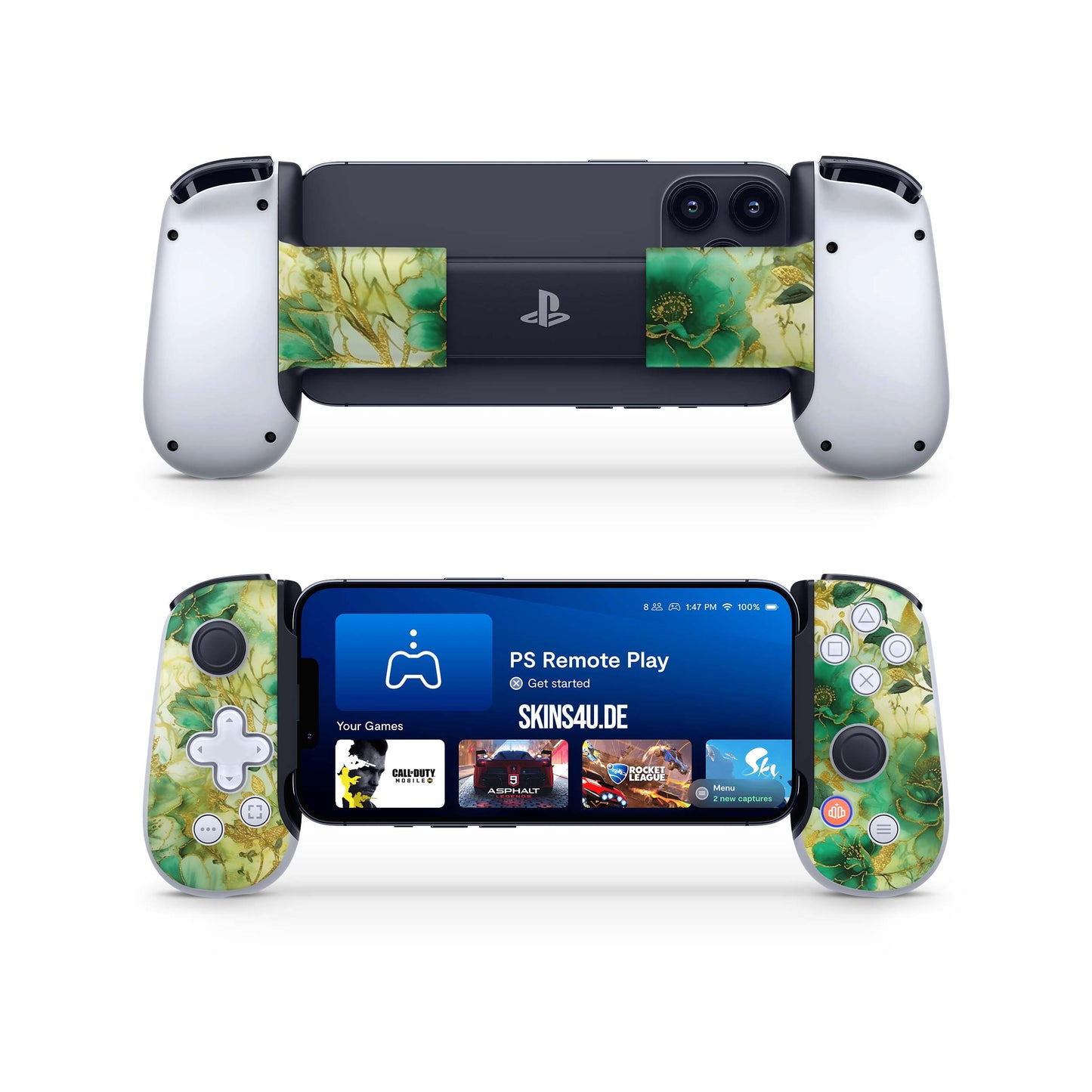 BackBone One Skin Controller Skins Vorder und Rückseite Blütenzauber Elektronik-Sticker & -Aufkleber skins4u