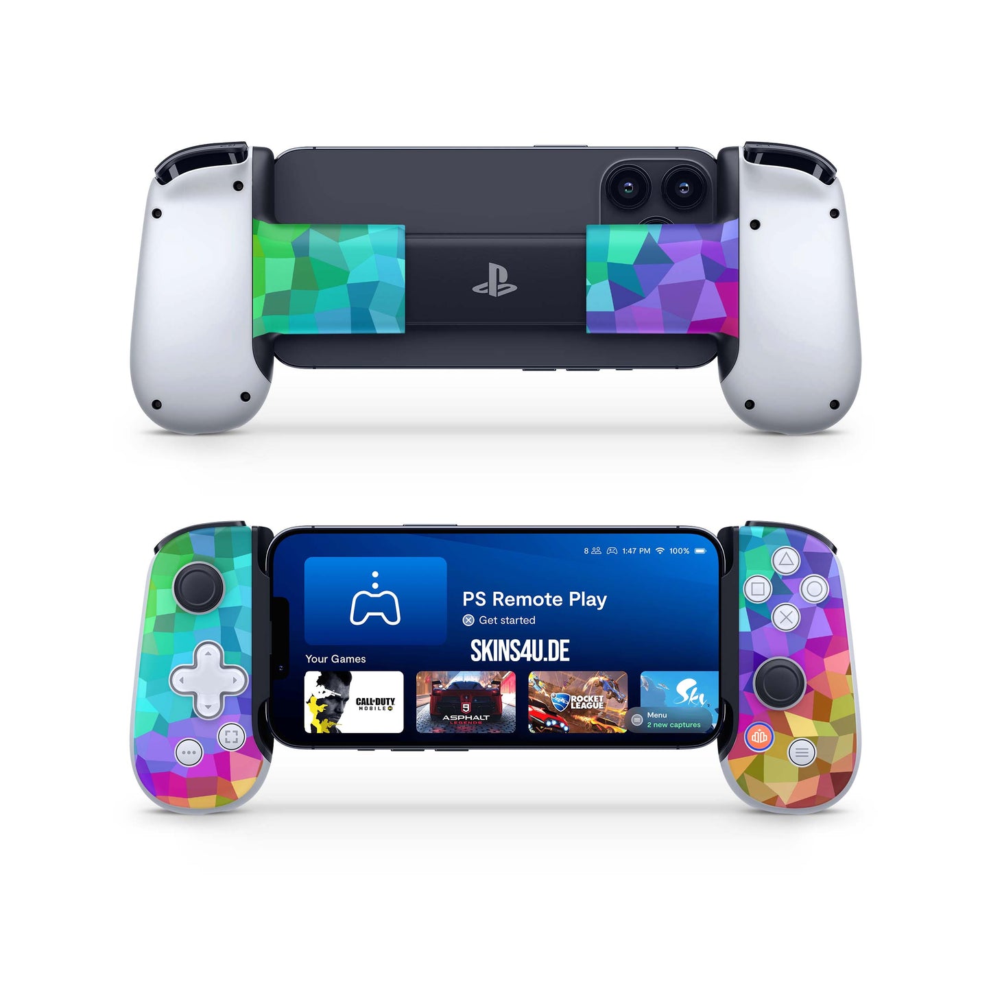 BackBone One Skin Controller Skins Vorder und Rückseite Cruo Elektronik-Sticker & -Aufkleber skins4u