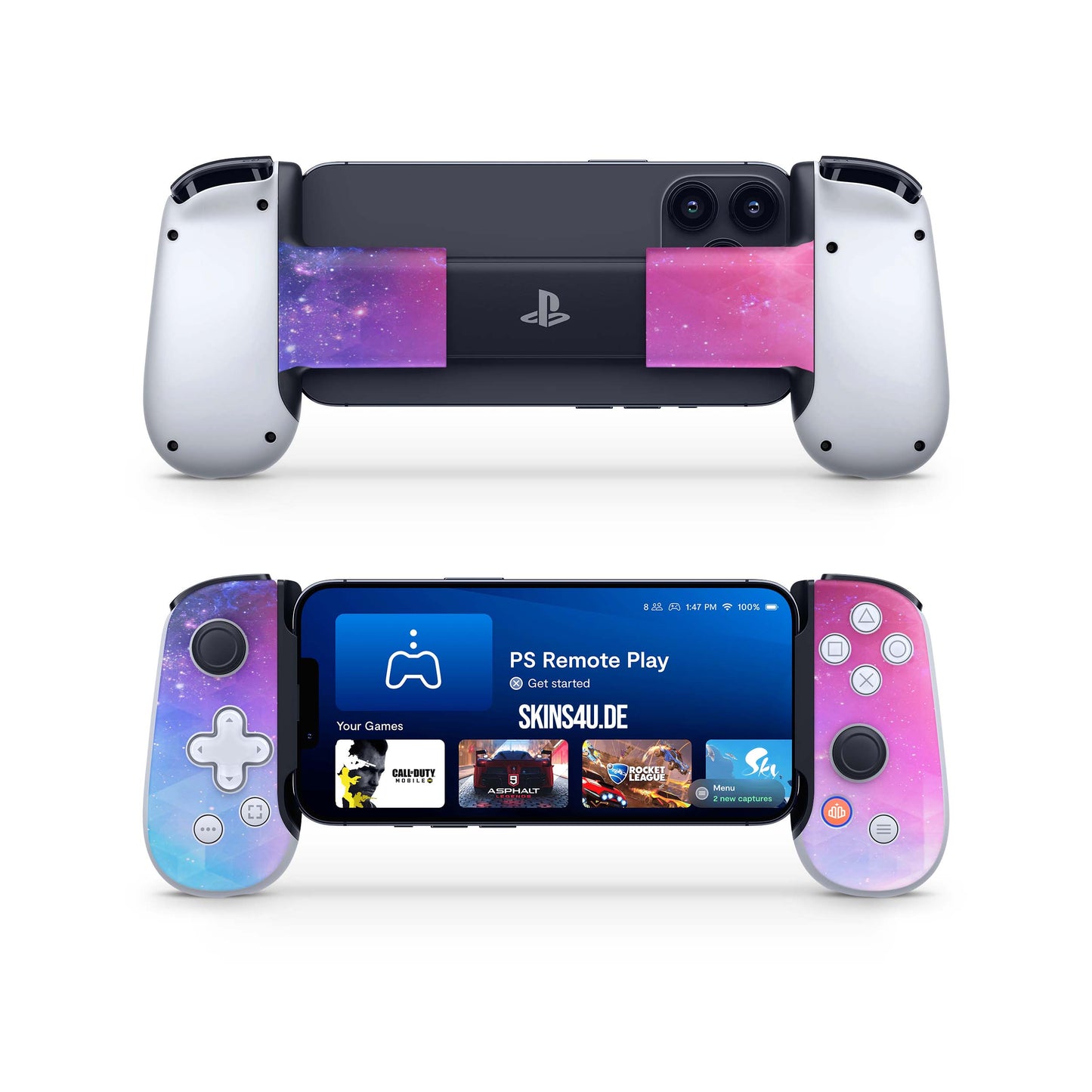 BackBone One Skin Controller Skins Vorder und Rückseite Fantastic Elektronik-Sticker & -Aufkleber skins4u