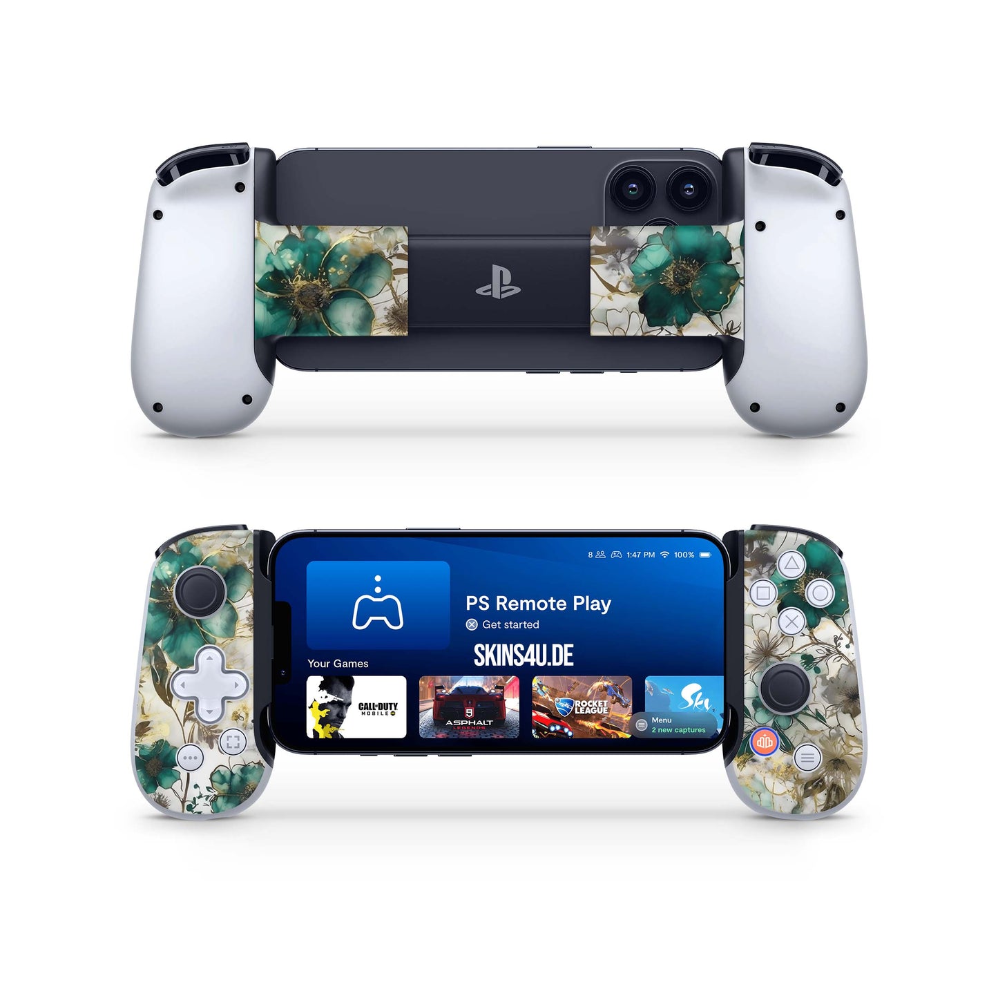 BackBone One Skin Controller Skins Vorder und Rückseite Green Heaven Elektronik-Sticker & -Aufkleber skins4u