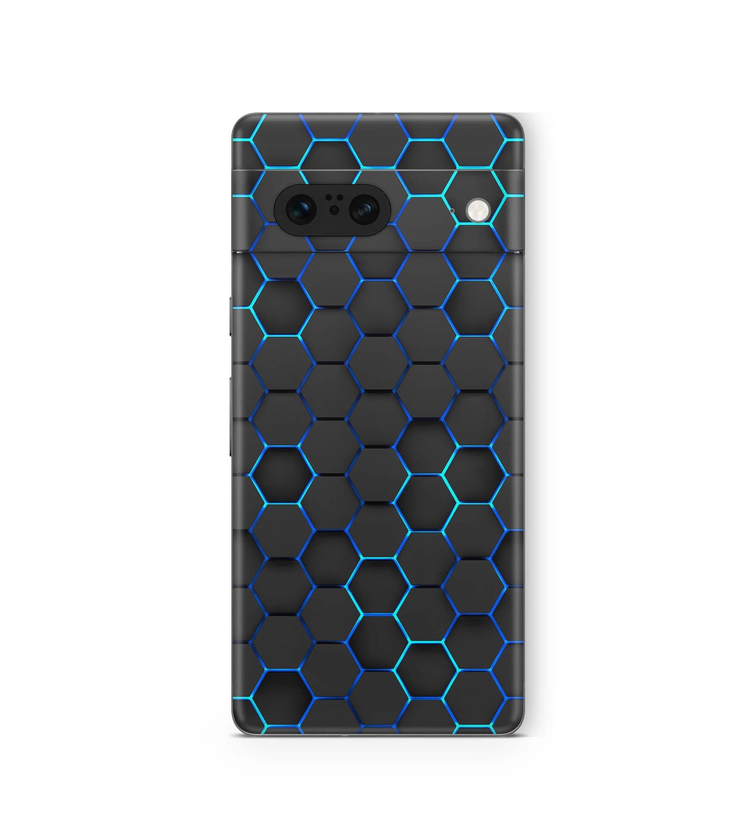 Google Pixel 8 Skins Design Schutzfolie Exo blau Aufkleber skins4u