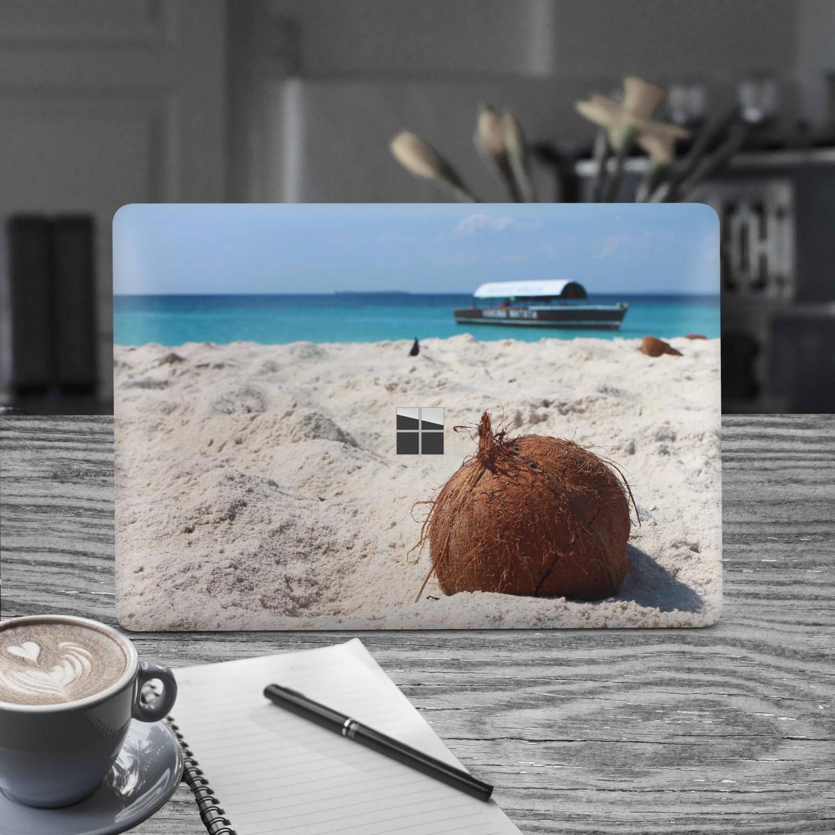 Microsoft Surface Book 2 Skin 15" Premium Vinylfolie Kratzerschutz Design Kokosnuss Elektronik-Sticker & -Aufkleber Skins4u