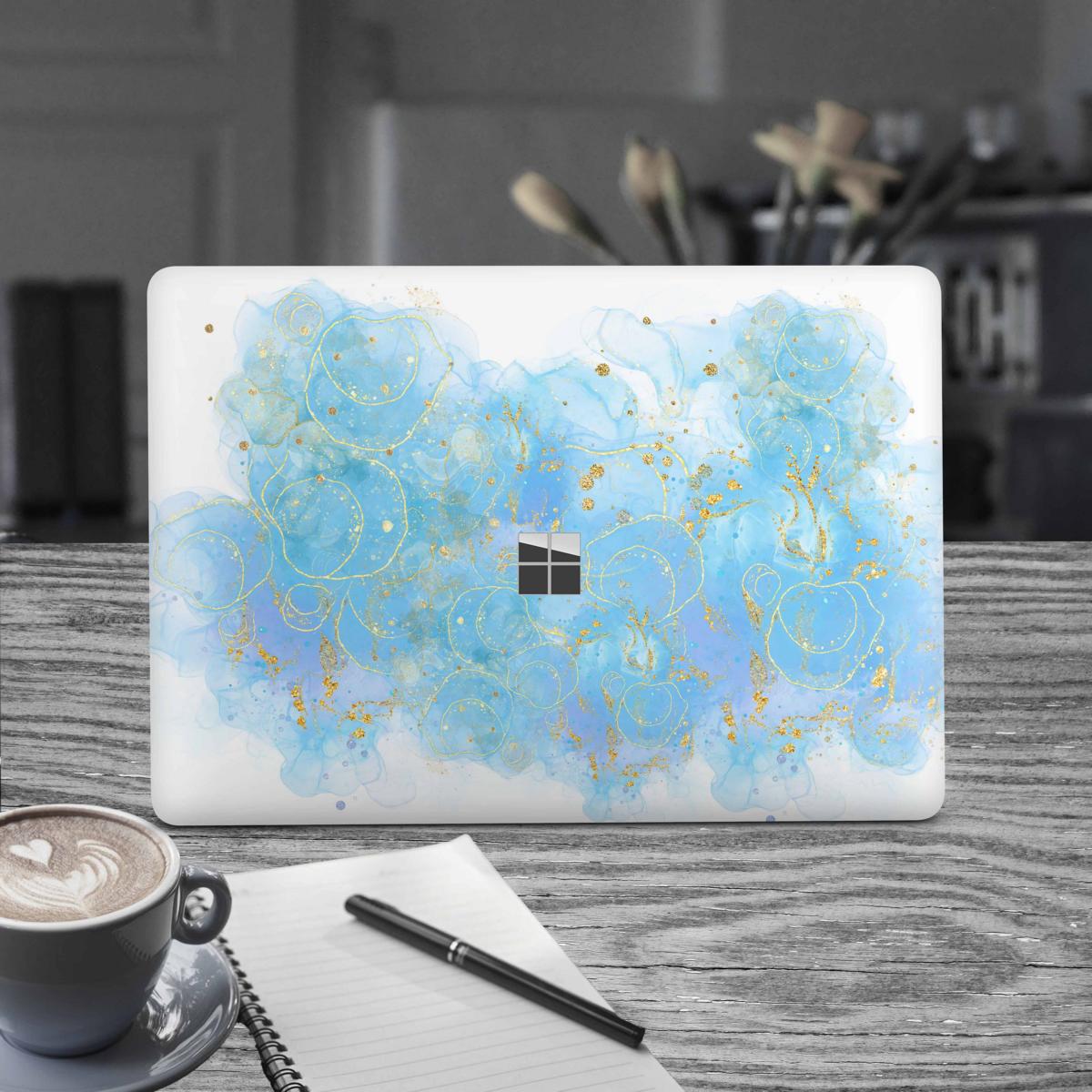 Microsoft Surface Laptop 3 4 5 Skin 15" Premium Vinylfolie Kratzerschutz Design Nautic Blue Elektronik-Sticker & -Aufkleber Skins4u