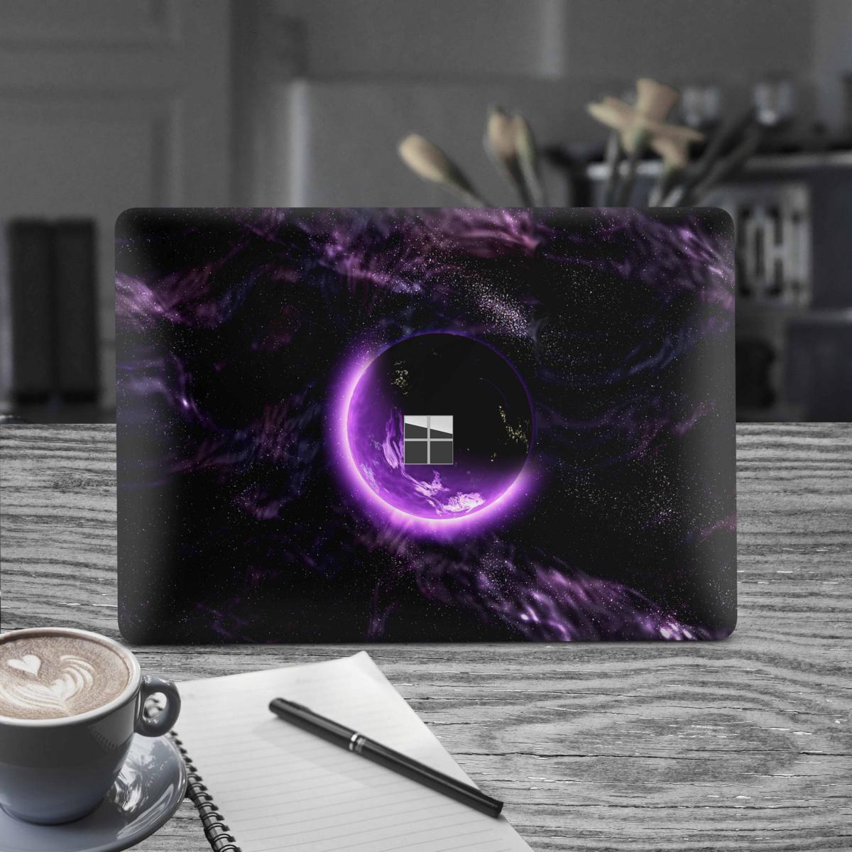 Microsoft Surface Book 2 Skin 15" Premium Vinylfolie Kratzerschutz Design Purple Space Elektronik-Sticker & -Aufkleber Skins4u
