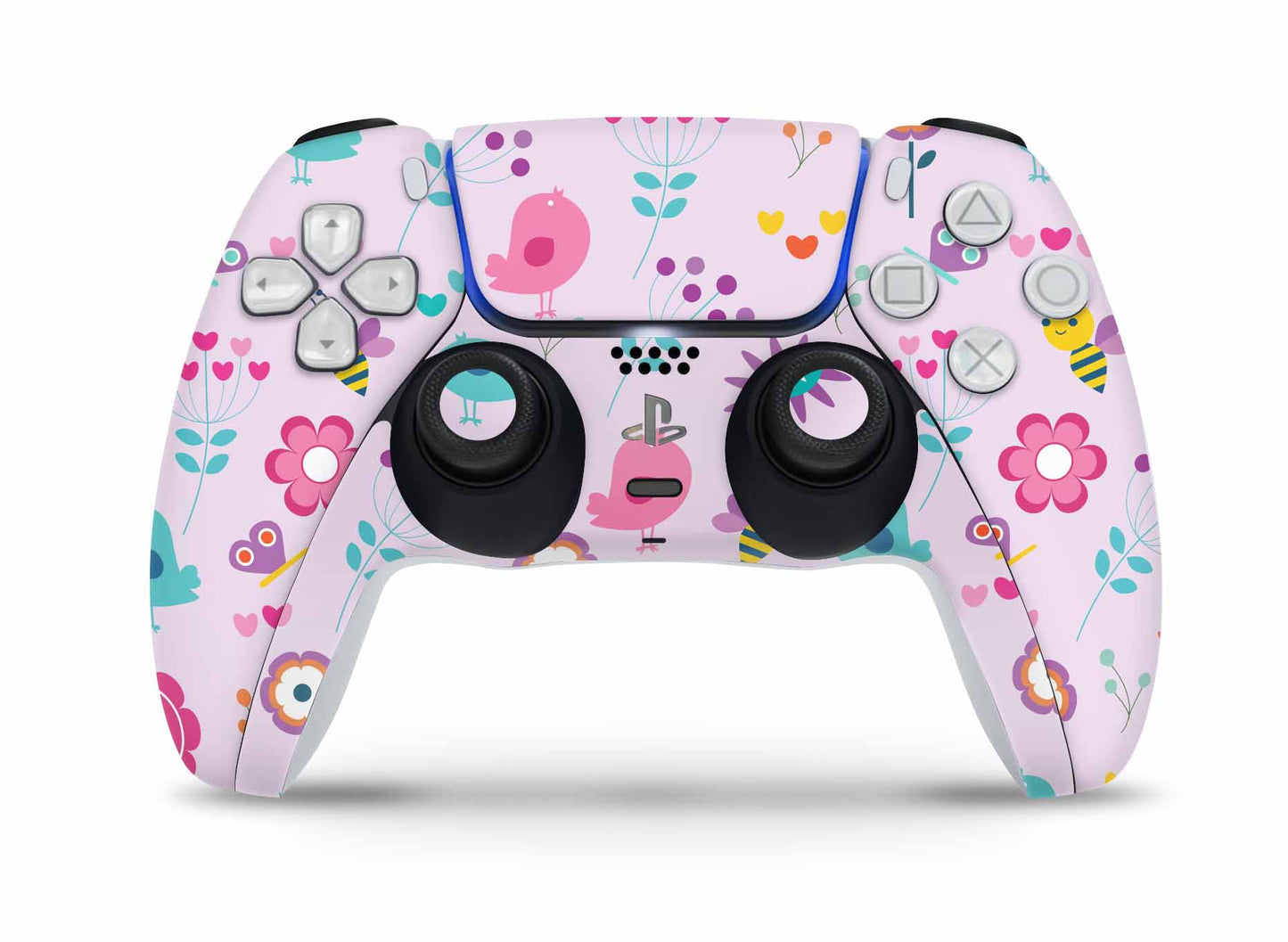PS5 Controller Skin Vinyl Design Schutzfolie individualisiere Playstation 5 Gamepad Birds Vintage Aufkleber skins4u