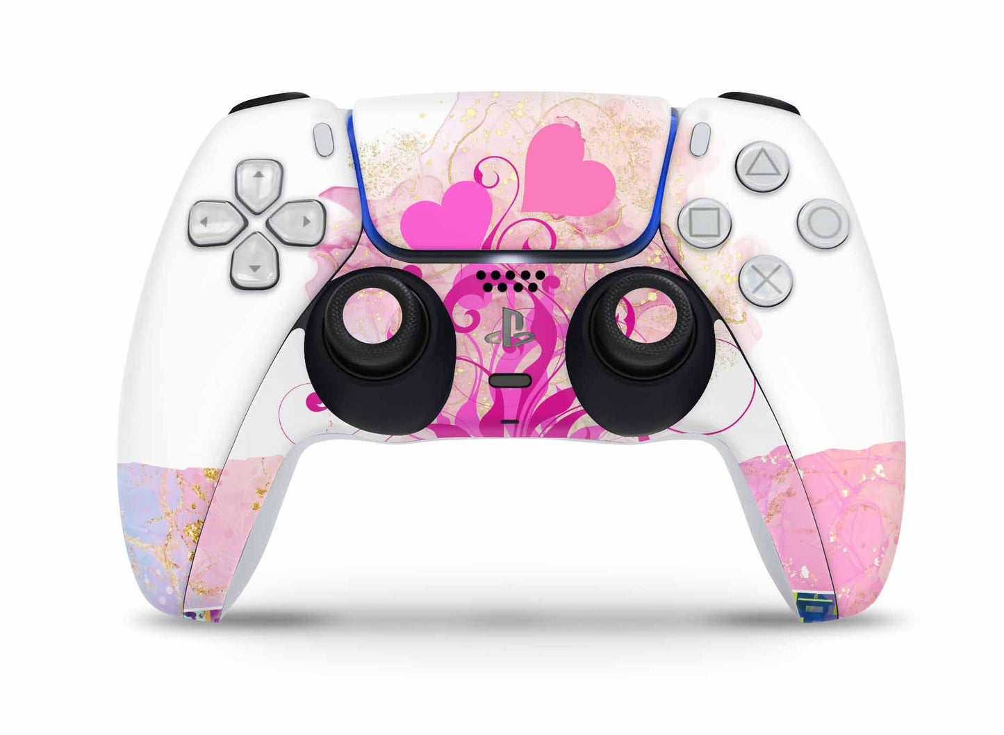 PS5 Controller Skin Vinyl Design Schutzfolie individualisiere Playstation 5 Gamepad Boarder Hearts Aufkleber skins4u
