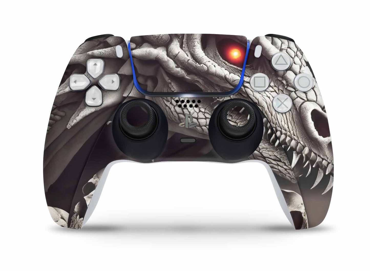 PS5 Controller Skin Vinyl Design Schutzfolie individualisiere Playstation 5 Gamepad Dragon Skull Aufkleber skins4u