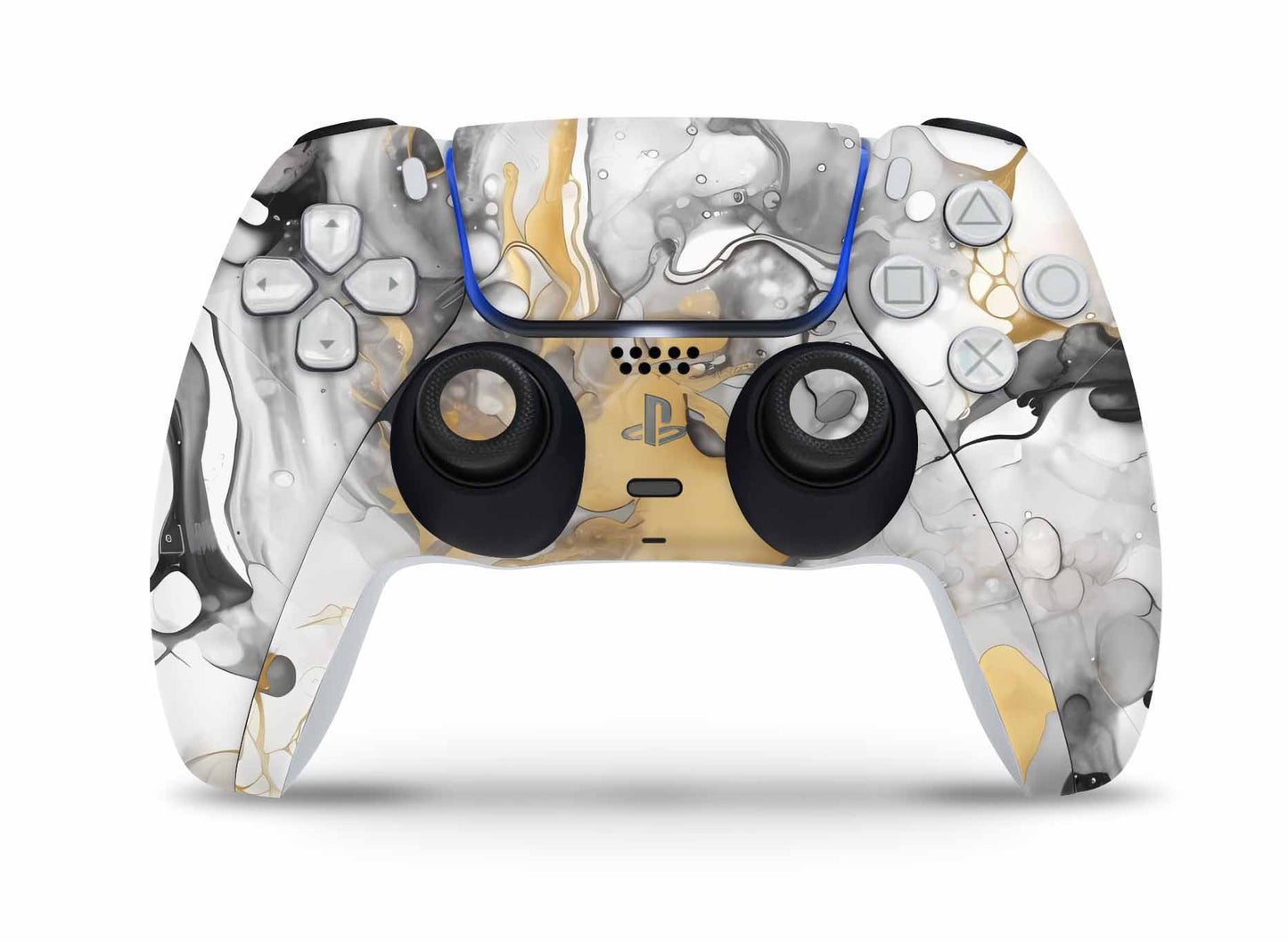 PS5 Controller Skin Vinyl Design Schutzfolie individualisiere Playstation 5 Gamepad Gold light Aufkleber skins4u