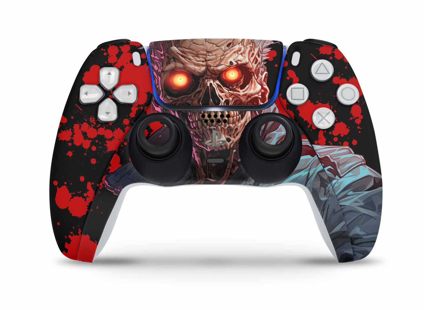 PS5 Controller Skin Vinyl Design Schutzfolie individualisiere Playstation 5 Gamepad Zombie Blood Aufkleber skins4u