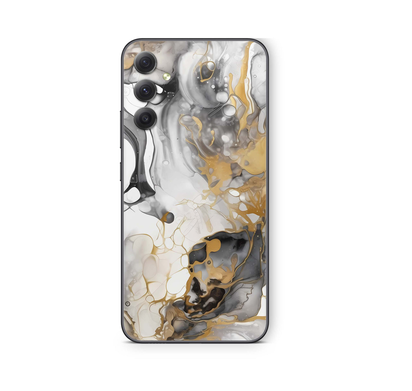 Samsung Galaxy S24 Skin Schutzfolie Aufkleber Skins Design Marmor gold light Elektronik-Sticker & -Aufkleber skins4u