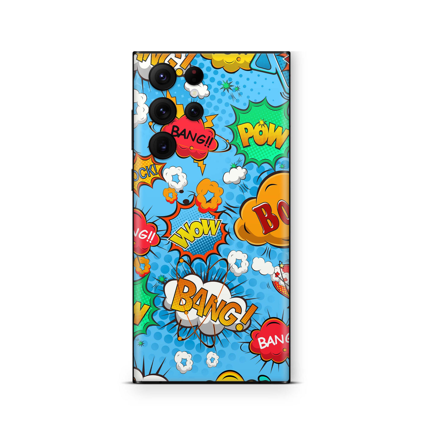 Samsung Galaxy S24 Ultra Skin Designfolie Aufkleber Skins Design Comics blau Elektronik-Sticker & -Aufkleber skins4u