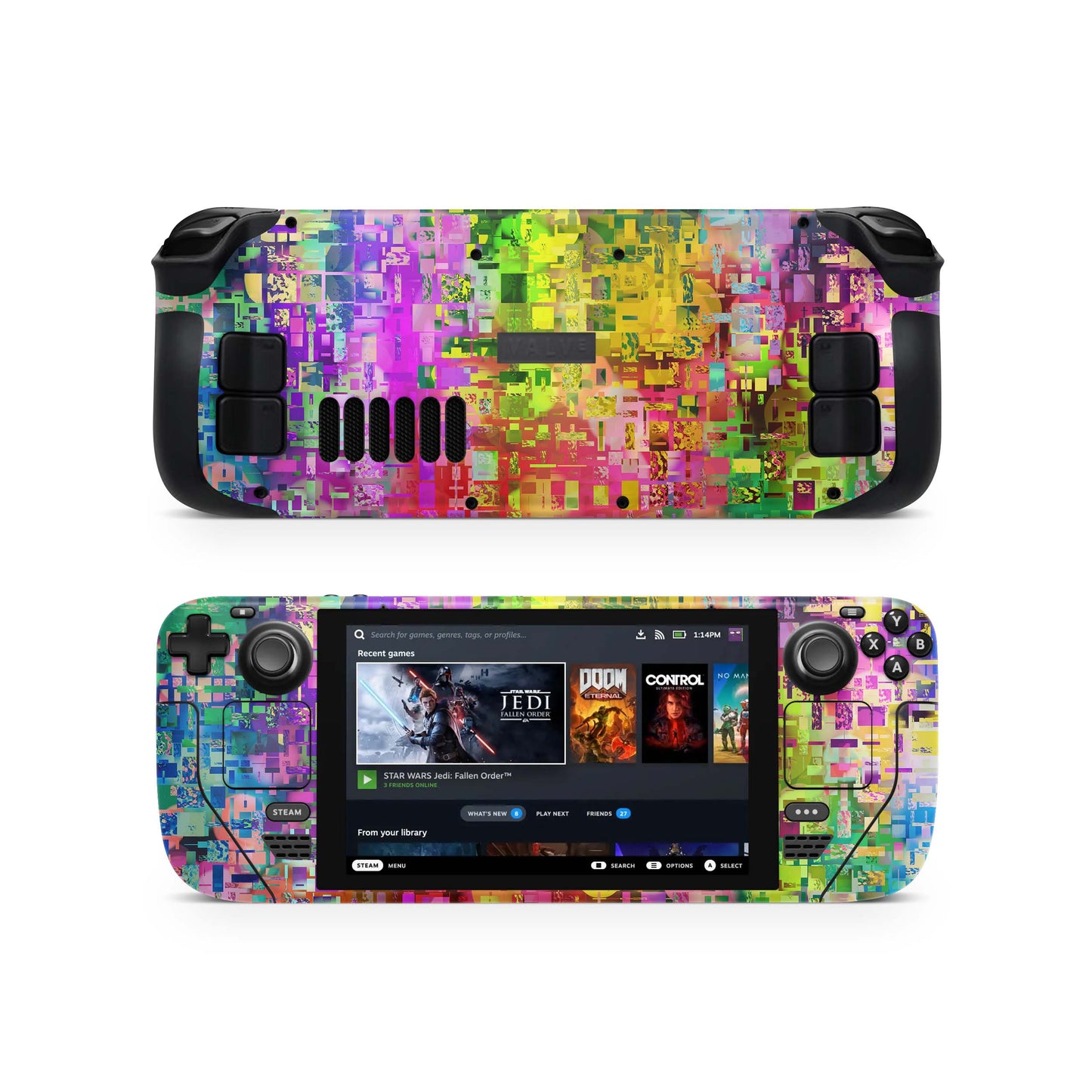 Valve Steam Deck Skins & Wraps Aufkleber Vinyl Skin Folie Abstract Aufkleber Skins4u