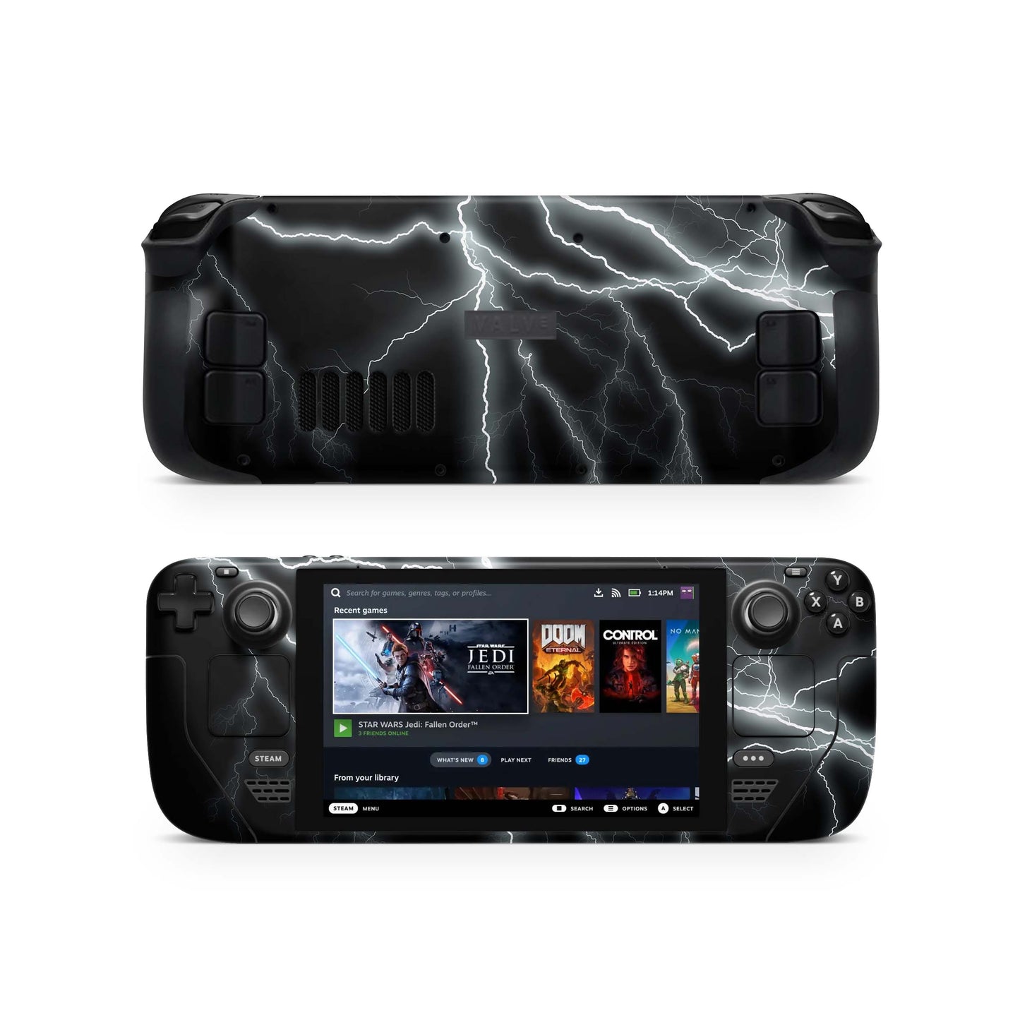 Valve Steam Deck Skins & Wraps Aufkleber Vinyl Skin Folie Apocalypse black Aufkleber Skins4u