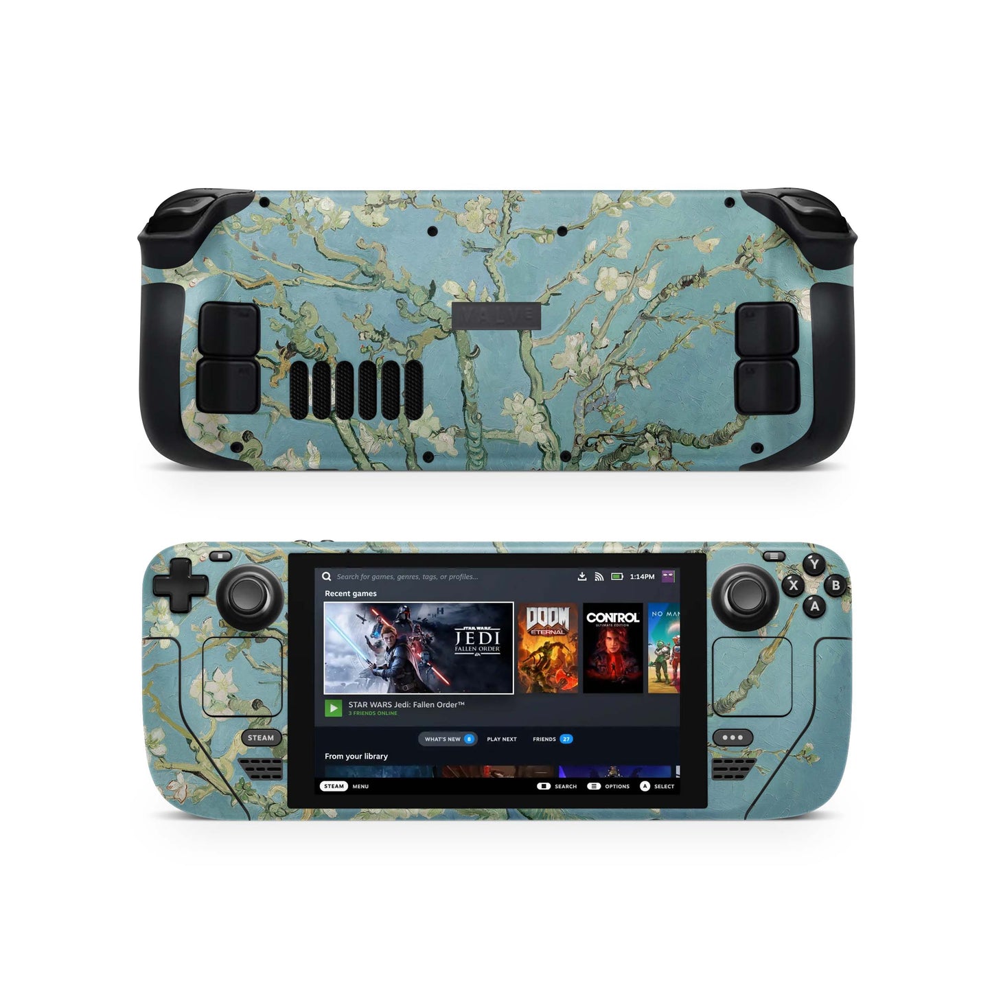 Valve Steam Deck Skins & Wraps Aufkleber Vinyl Skin Folie Blossoming Aufkleber Skins4u