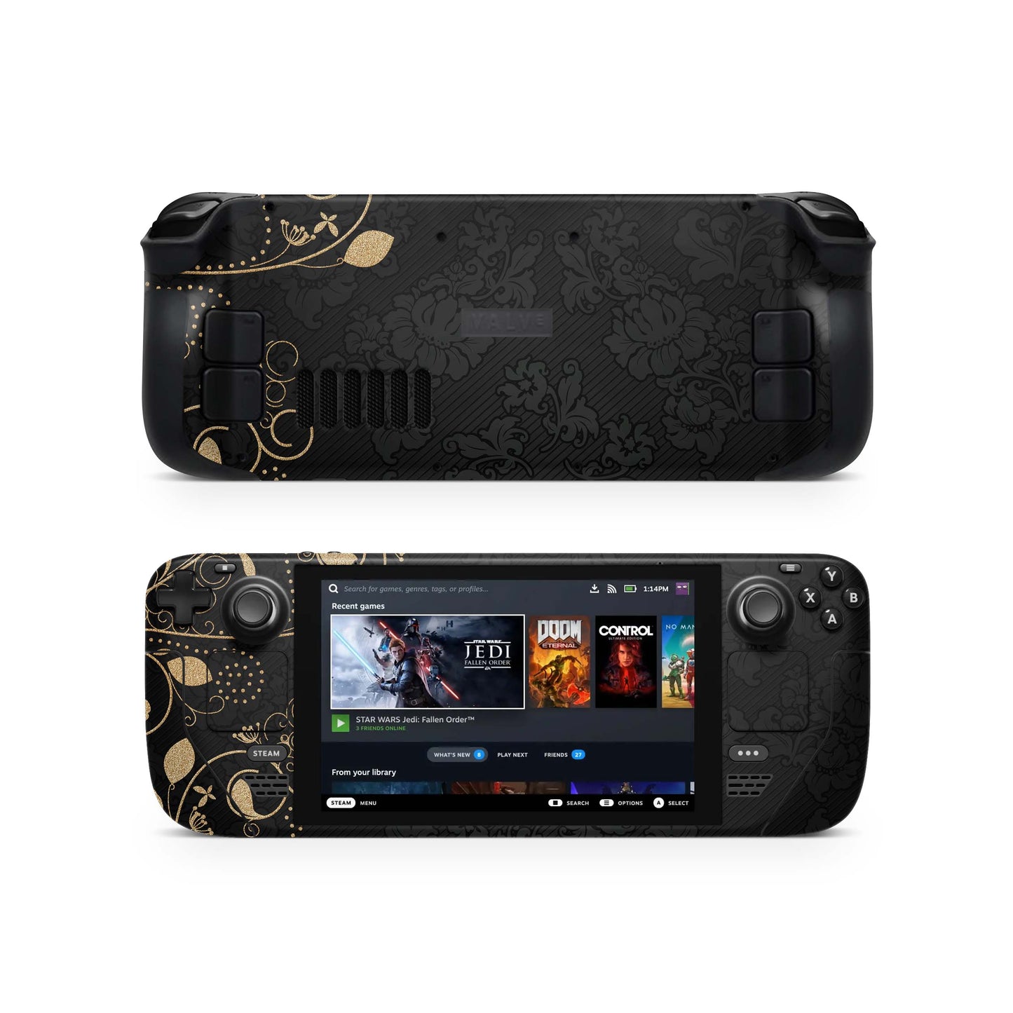 Valve Steam Deck Skins & Wraps Aufkleber Vinyl Skin Folie Darkmoon Aufkleber Skins4u