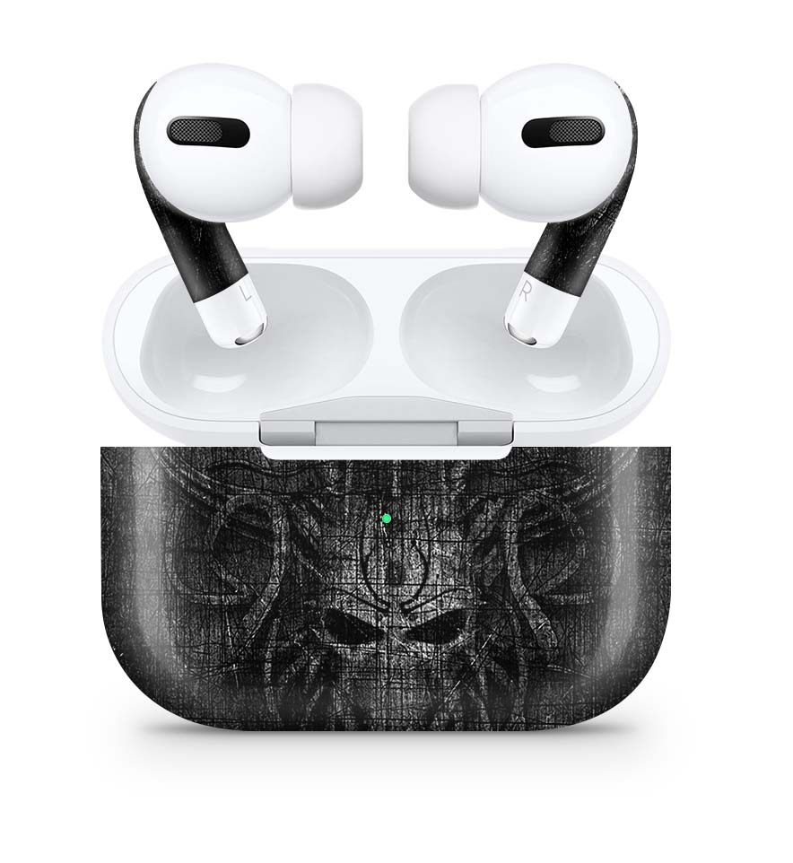 Apple AirPods Pro Skin Aufkleber Design Schutzfolie Black Demon Elektronik-Sticker & -Aufkleber skins4u