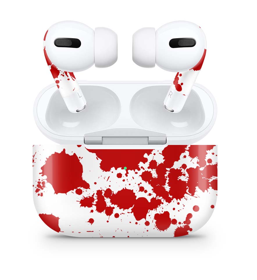 Apple AirPods Pro Skin Aufkleber Design Schutzfolie Blood Elektronik-Sticker & -Aufkleber skins4u