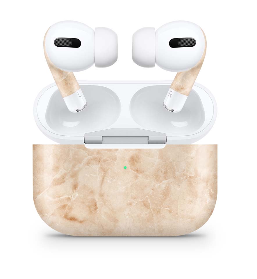 Apple AirPods Pro Skin Aufkleber Design Schutzfolie Marmor gold Elektronik-Sticker & -Aufkleber skins4u
